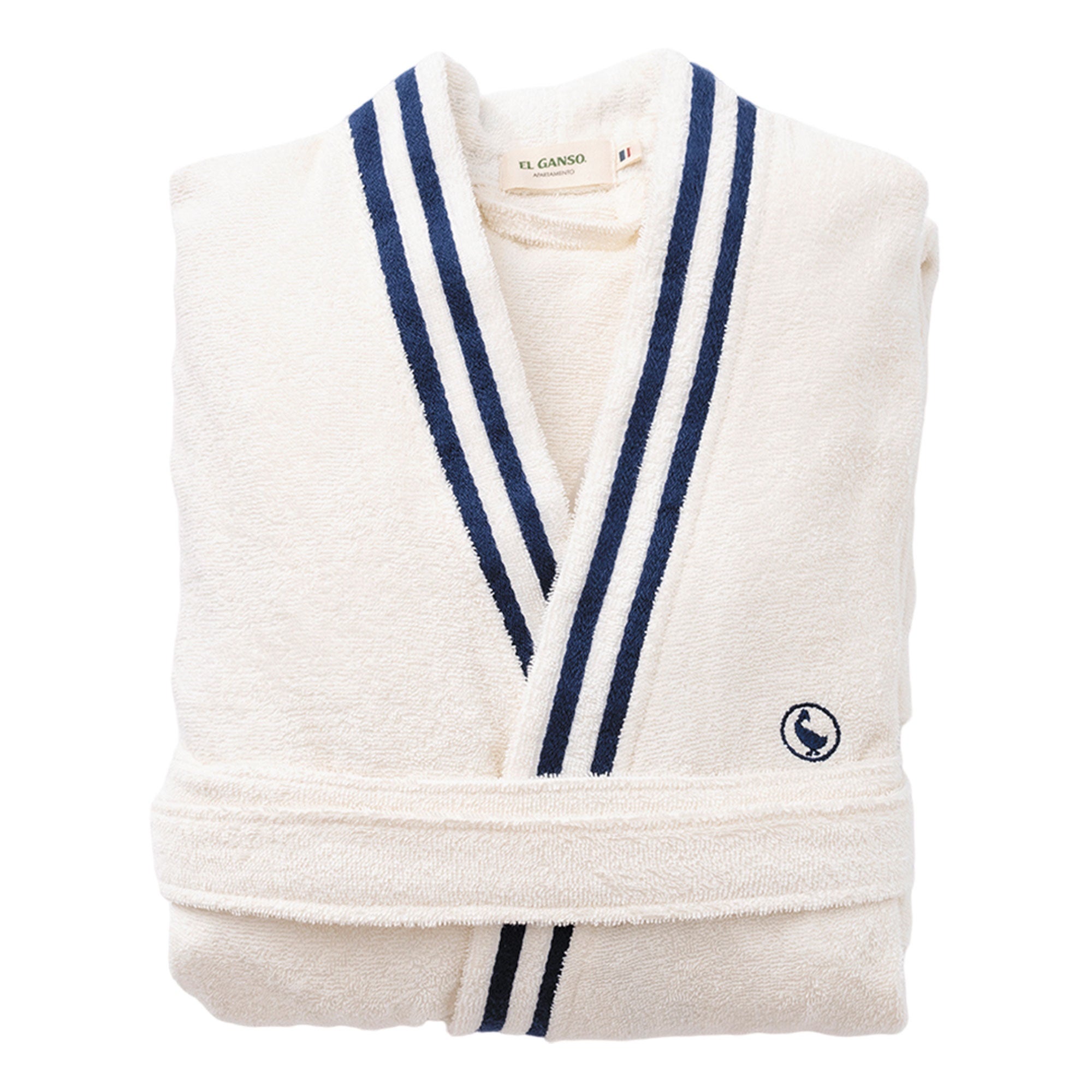 Peignoir écru M/L 100% Coton Uni Avec Logo Brodé El Ganso | Leroy Merlin