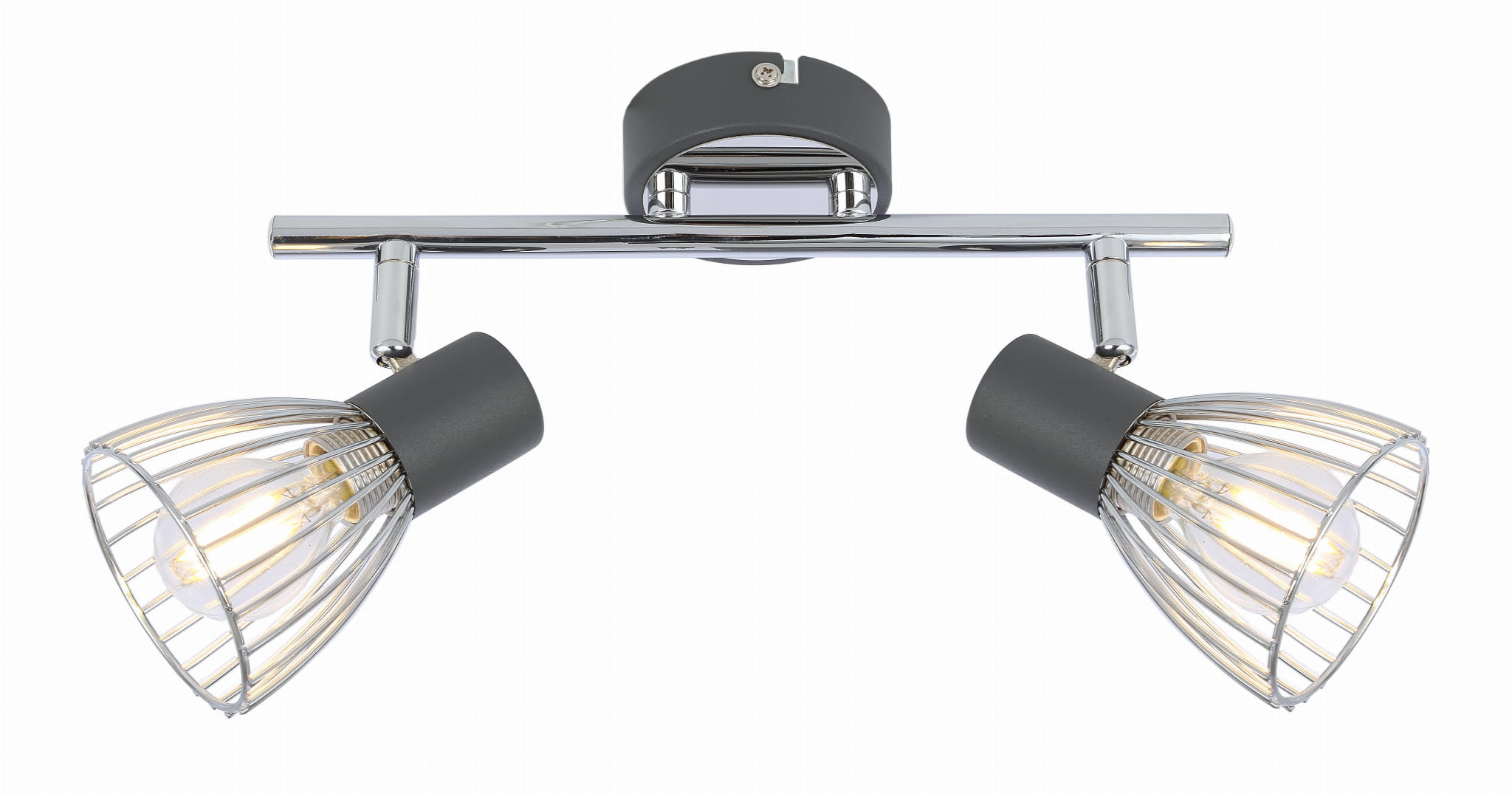 Lampa sufitowa Modo chromowana czarna 2xE14x40W wym: 15 x 39 x 8 cm metal Candellux