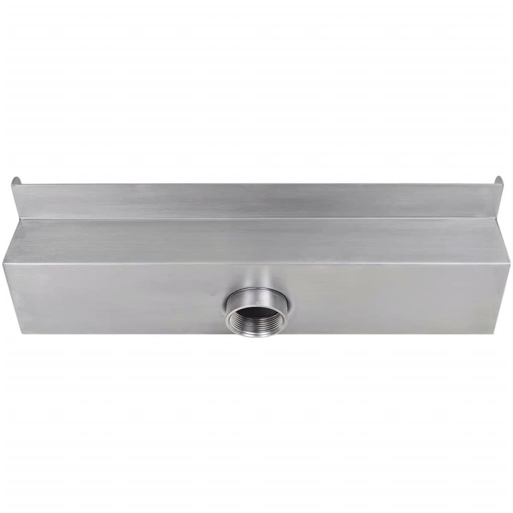Lame d'eau rectangulaire à LED 45 cm en acier inoxydable pour piscine - 7