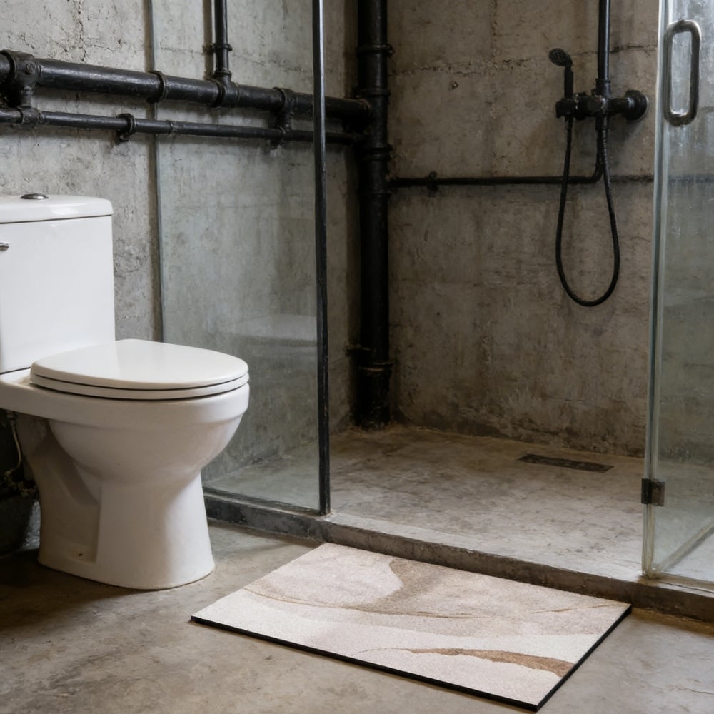 Alfombrilla de baño de tierra de diatomeas super absorbente, de secado rápido y antideslizante para baño, oficina, cocina, comedor, 40 x 60 cm. - 5