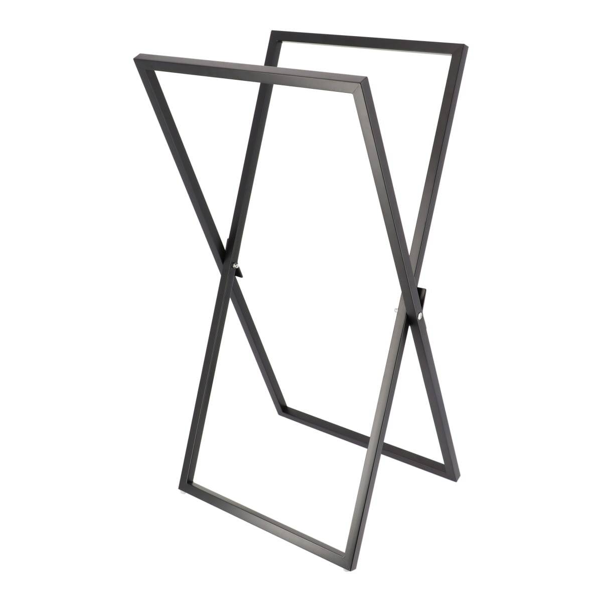 Porte-Serviettes Carré Noir Industriel En Métal 19x19x7 Cm - LOLAhome