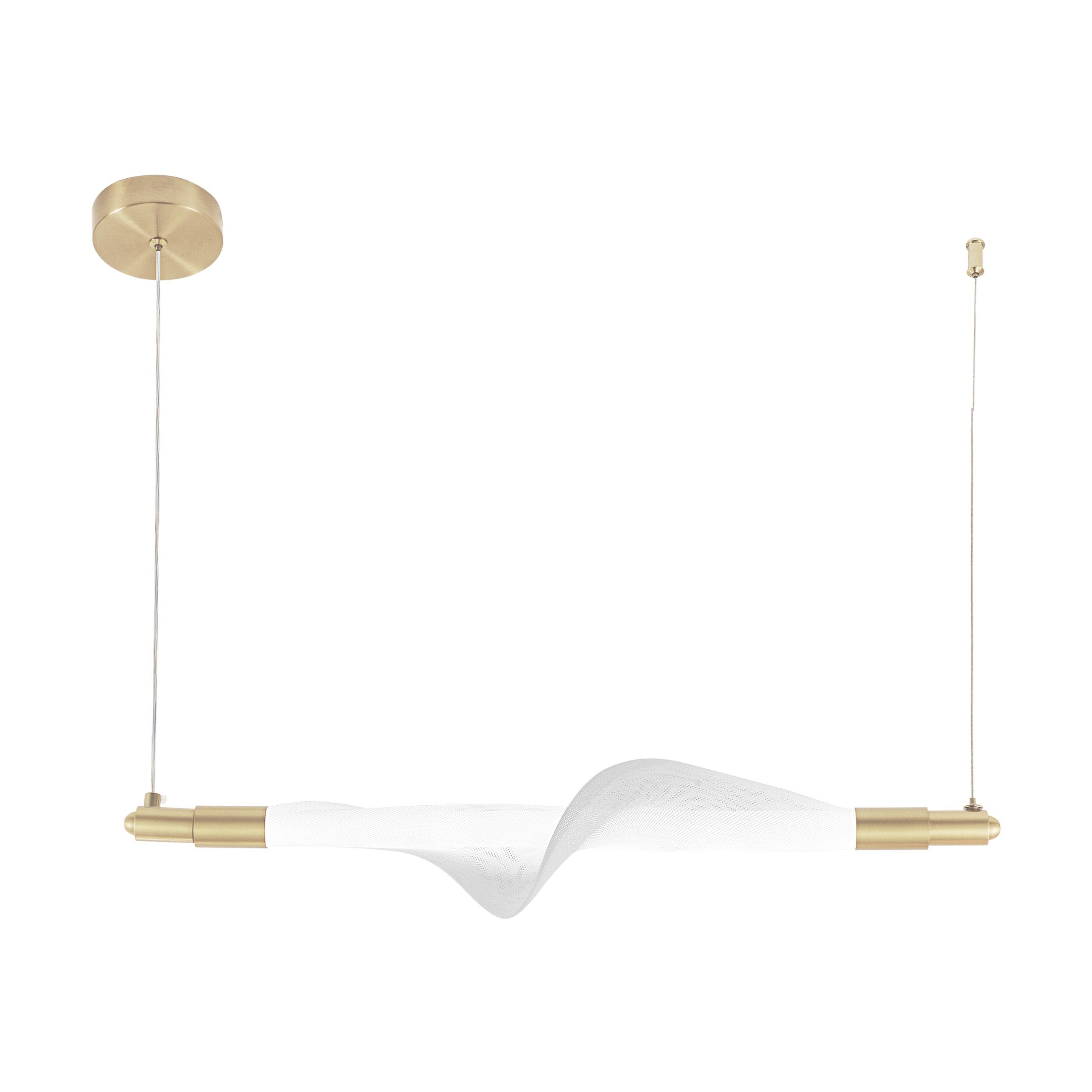 Lampa Sufitowa Wisząca Led Toolight Led G011-Cp Line Biały Złoty