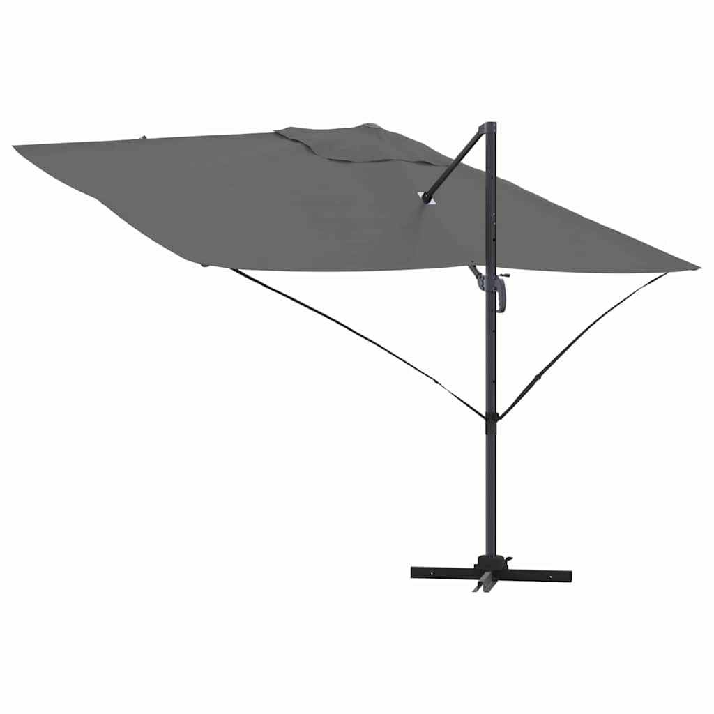 vidaXL Parasol Anthracite 351 x 250 x 260 cm Polyester et Aluminium - 8