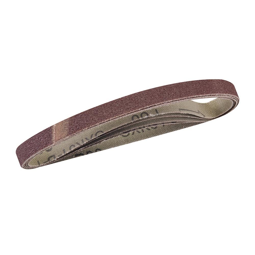 5 bandes abrasives 10 x 330 mm - Grain 80 - 2