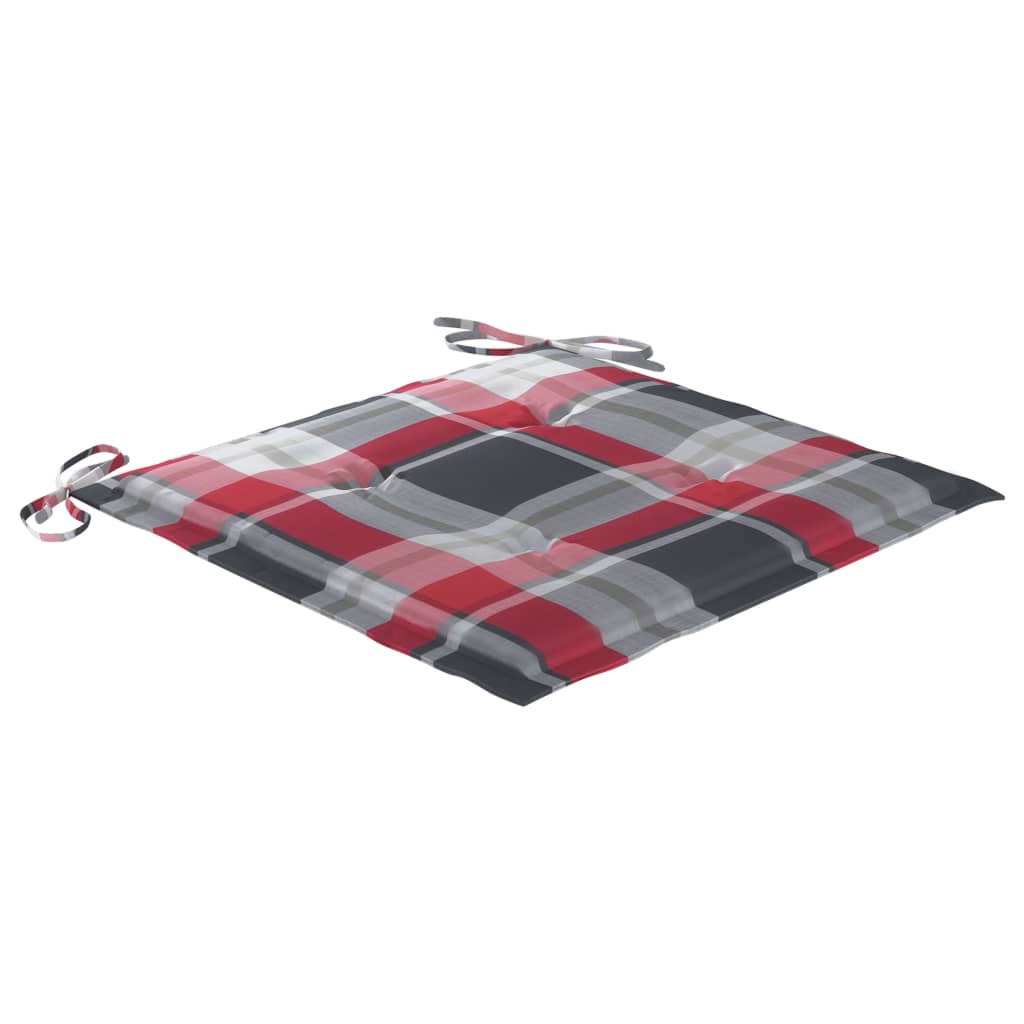 Chaises de jardin 8 pcs avec coussins Bois de teck massif 2 - 9