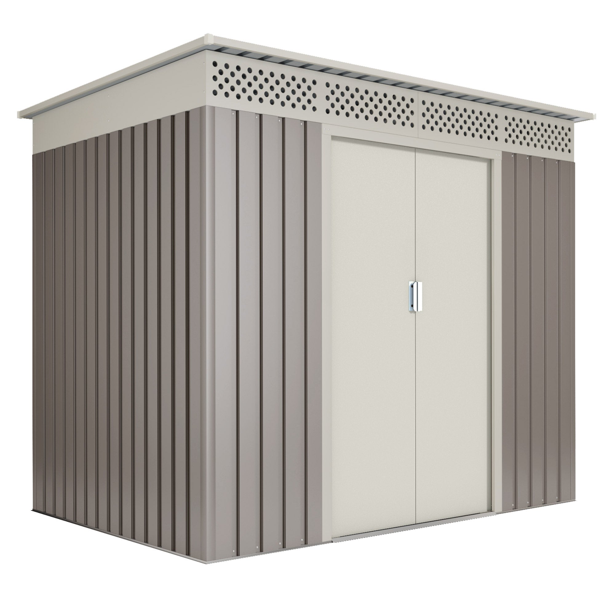 Abri de Jardin en Métal Nykop 3.02m2 - Garantie 10 Ans - 213x142x184cm. Remise Métal - 8