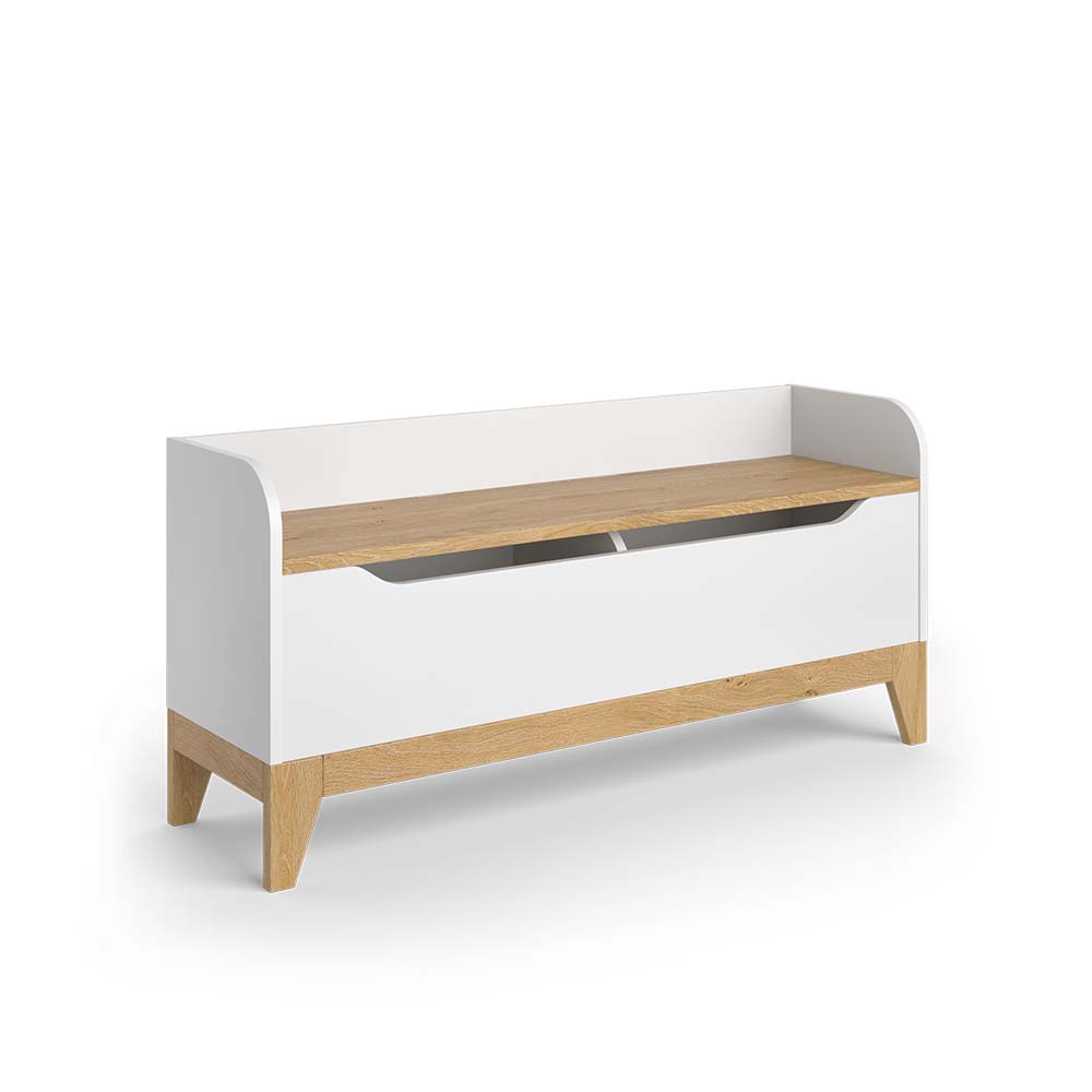 Coffre à Jouets Malia 52184 Chêne 107.2x50cm Avec Banc - Coffre à Jouets