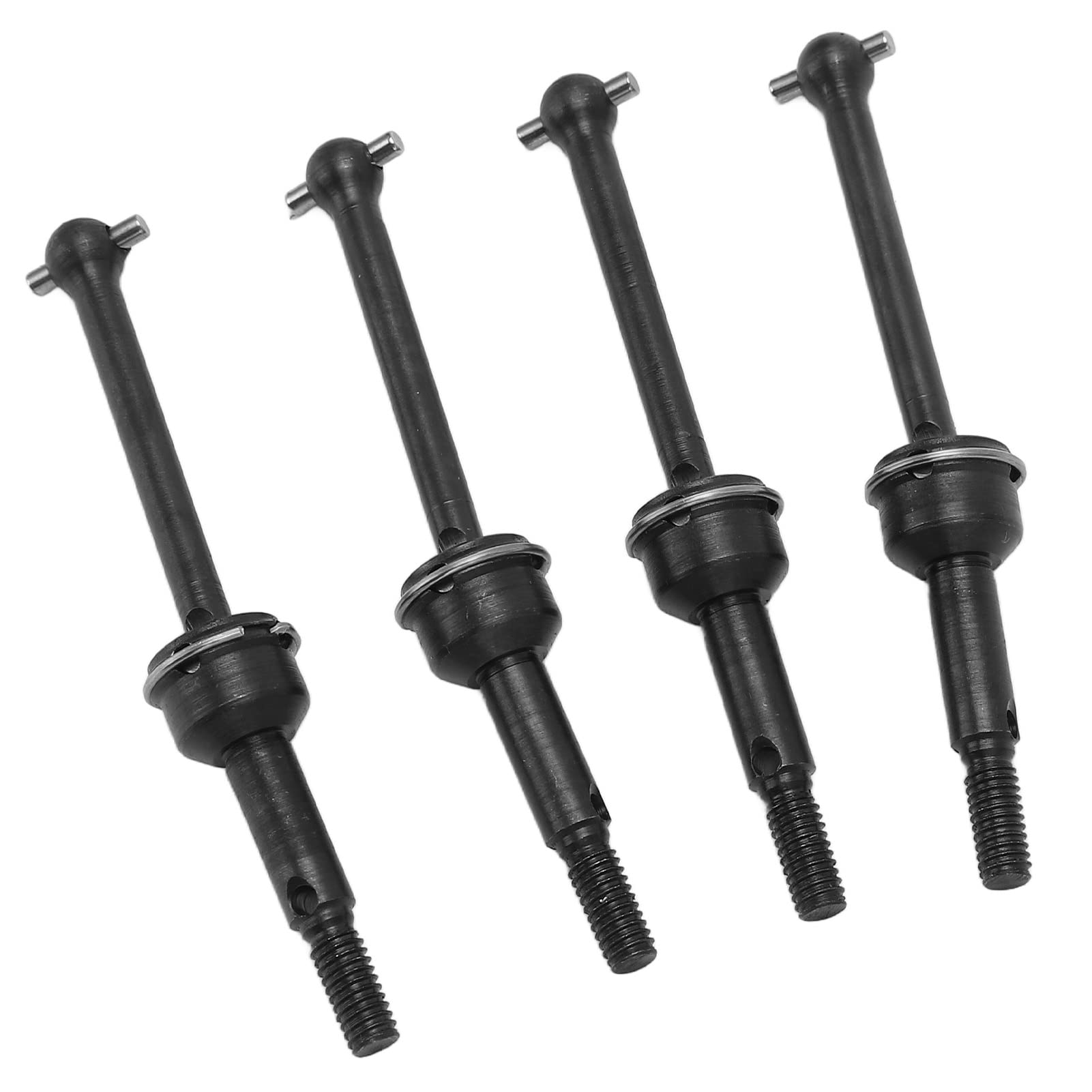 VGEBY Arbre D'entraînement RC, 4 Pièces Arbre de Transmission Avant Arrière CVD Haute Précision Essieu de Transmission en Métal pour Traxxas Slash 4X4 1/10 Voiture RC(Bleu Marin