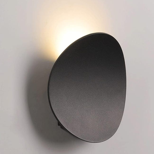 Apliques de pared para interior/exterior, modernos apliques LED de 7 W ...