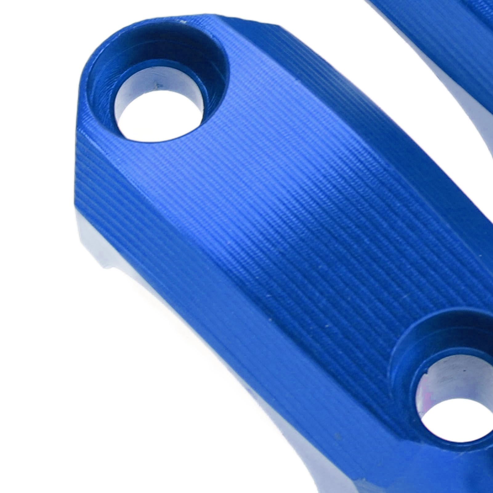 paio di supporti per specchietti moto M10 X 1,5 filettatura oraria regolabile morsetto per specchietto manubrio in ferro per F900XR G310R (blu) - 9