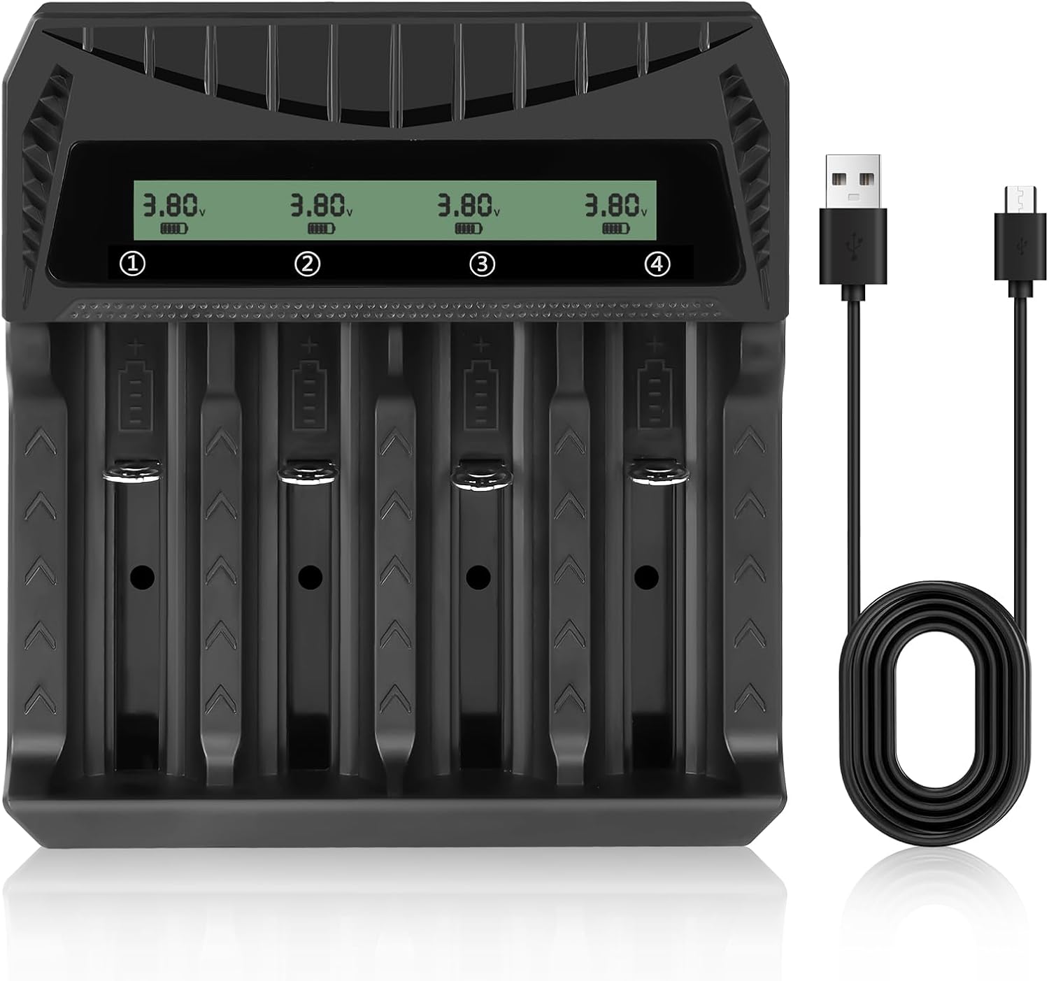 Chargeur intelligent à microprocesseur Qoltec 12 V 2 A Chargeur de batterie AGM GEL Écran LCD Chargeur intelligent à microprocesseur Qoltec 12 V 2 A Chargeur de batterie AGM GEL Écran LCD