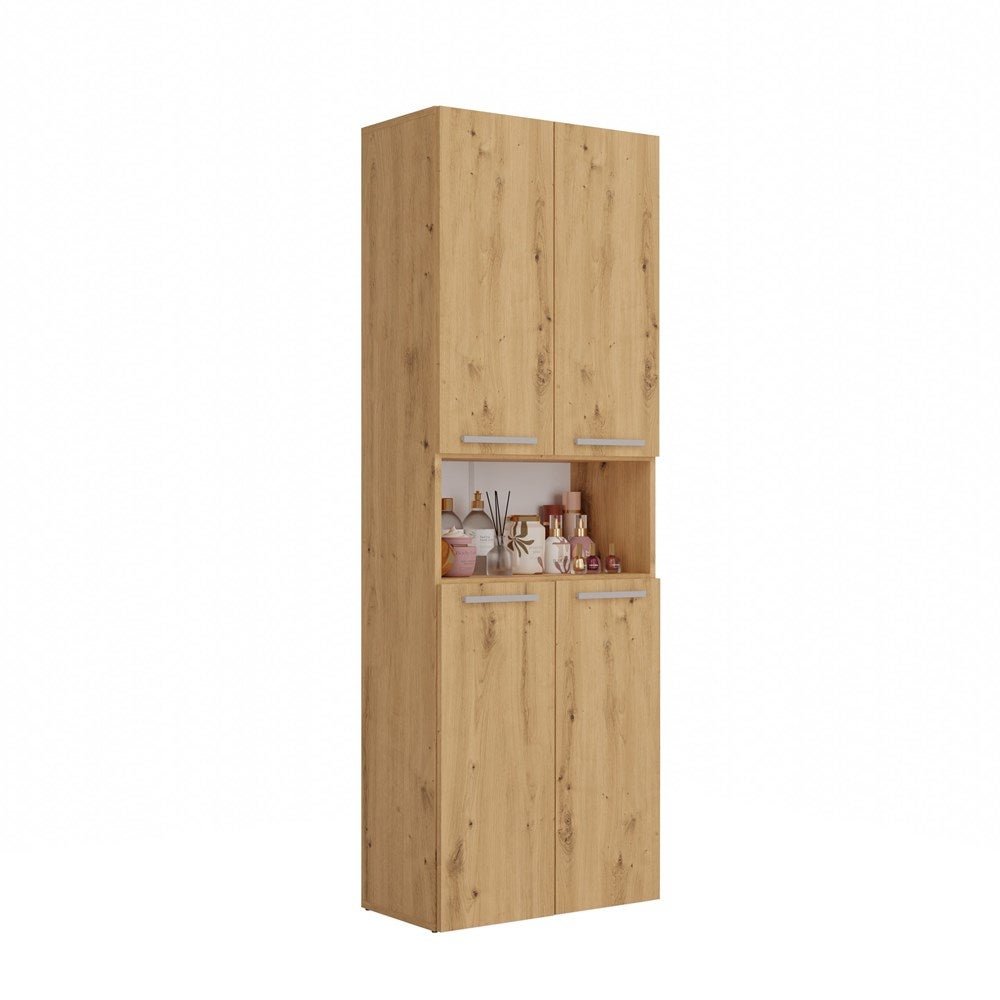 Meuble Vasque Neptunus - Vert Bois - 60 X 30 X 60 Cm - Meuble De Salle