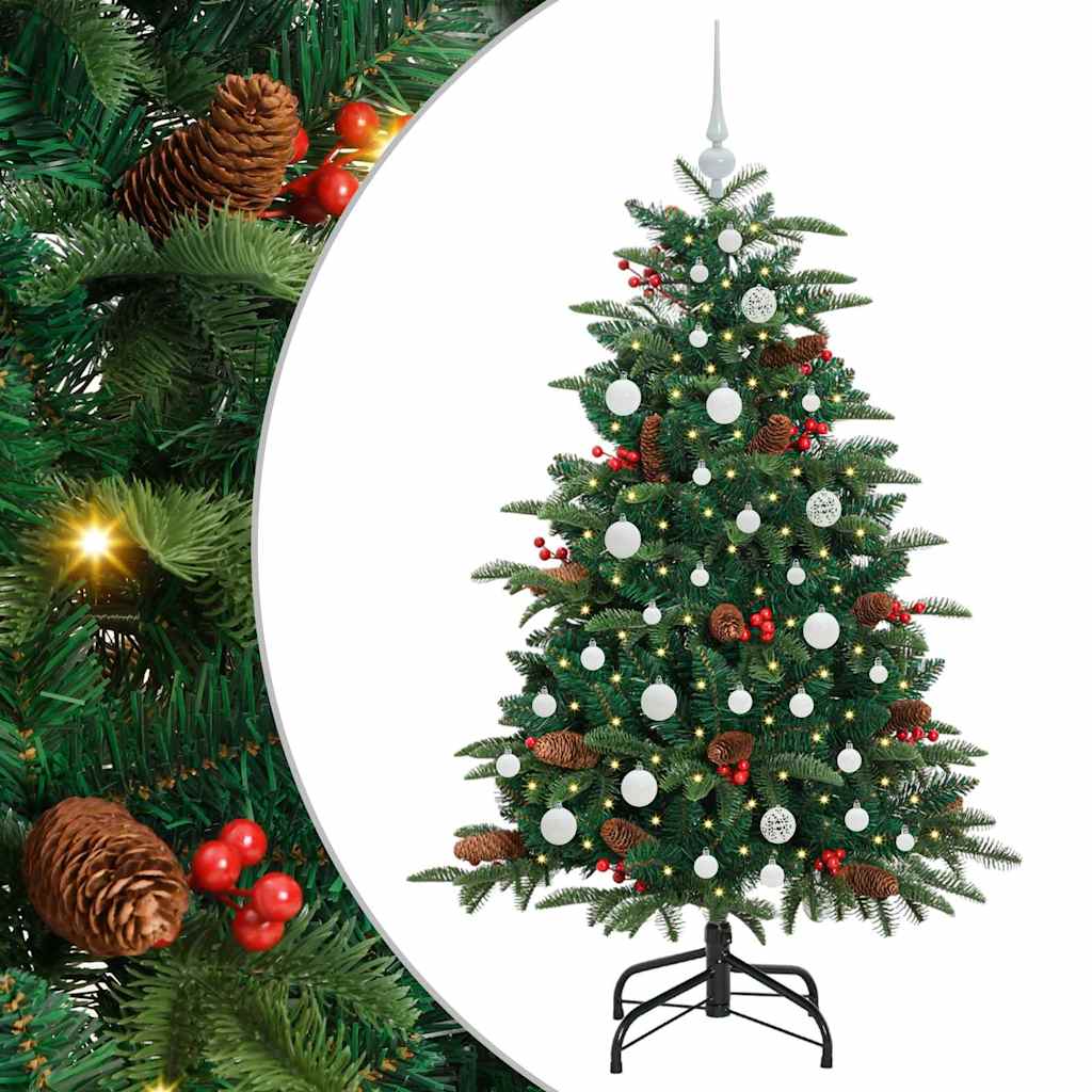 Sztuczna choinka Zielony 150 cm PVC, Metal i Plastik