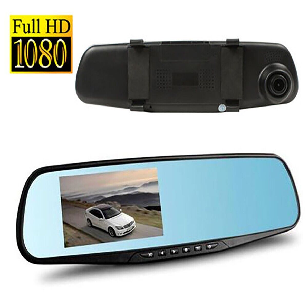 Monitor de espejo retrovisor DVR con grabación de vídeo TF, cámara para ...