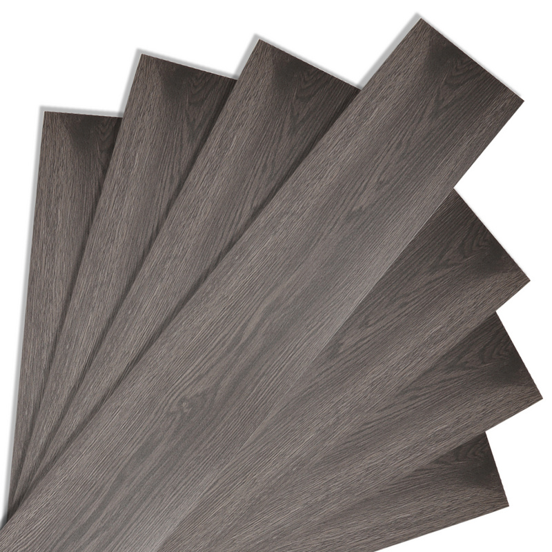Parquet adhesivo vinilo pvc 7 piezas 0,975 m² night oak chêne noir