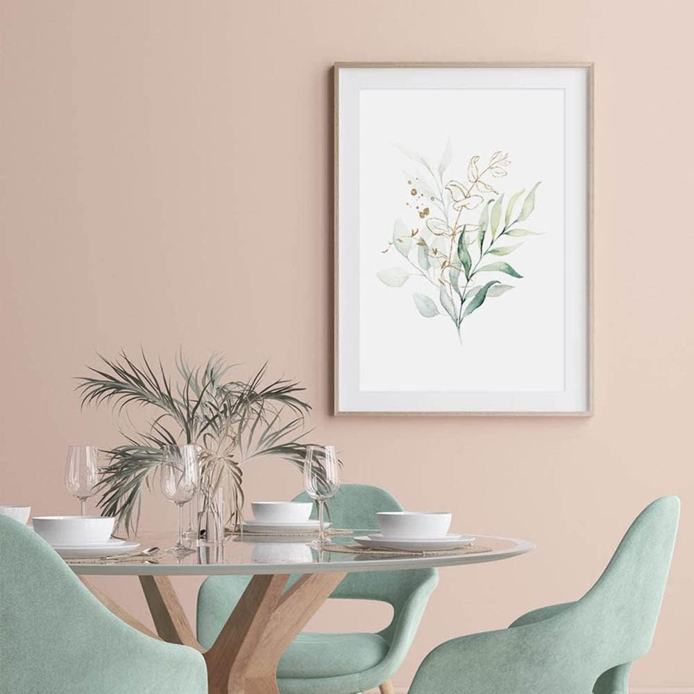 3 Tableau Botanique Poster Feuille Tropicale Affiche Plante Verte 30x40 Nordique Decoration Murale Salon Moderne sans Cadre - 3