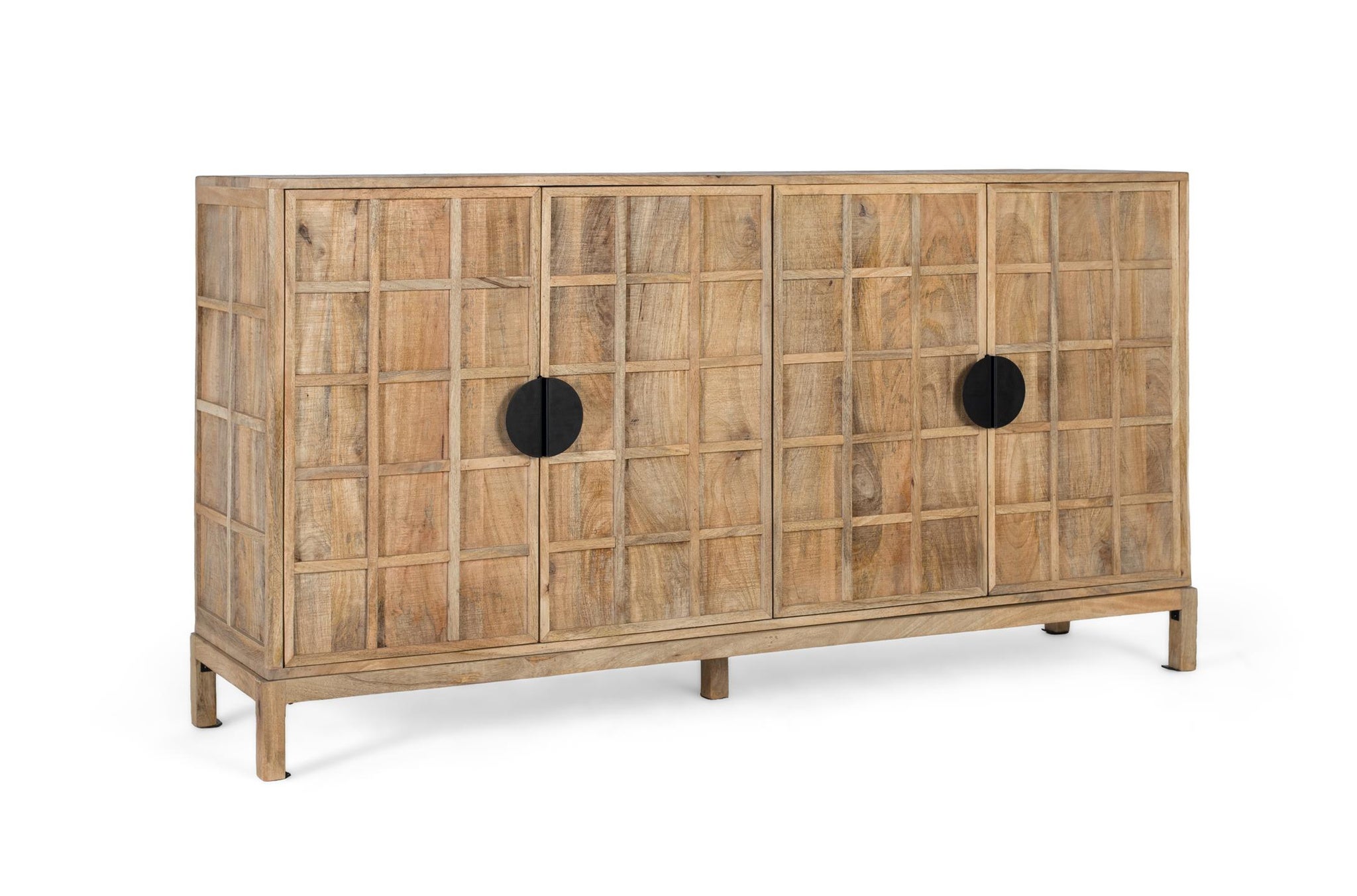 Komoda z drewna mango w stylu japońskim - 91x175x41 GYC - 2