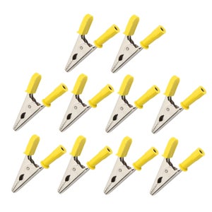 CAVI CAVETTI PER TESTER CON PINZE A COCCODRILLO IDEALI TEST CIRCUITI *L