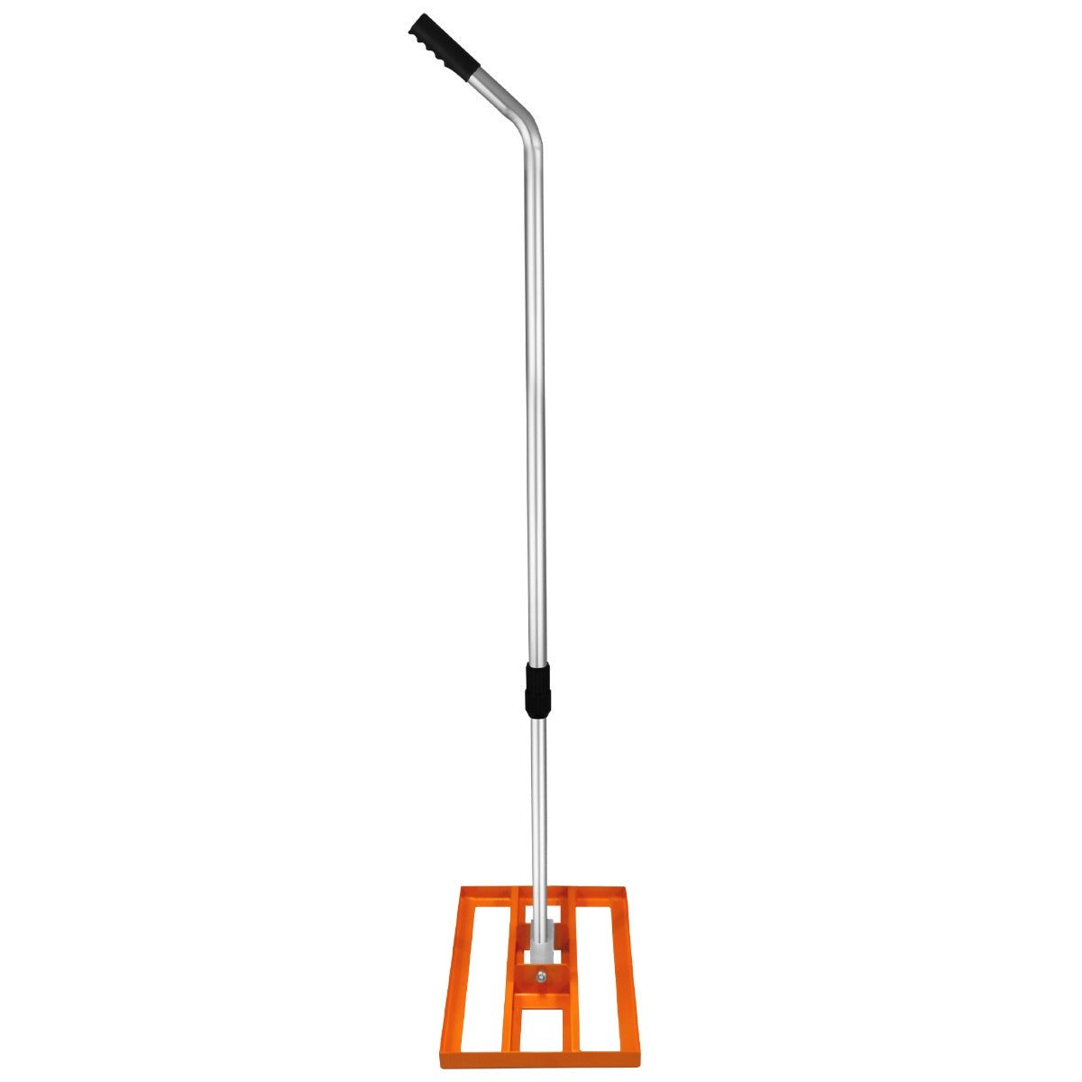 Râteau de Nivellement de Pelouse en Acier Galvanisé Orange 50 cm Largeur Manche Extensible Jusqu'à 190cm - Parfait pour - 4