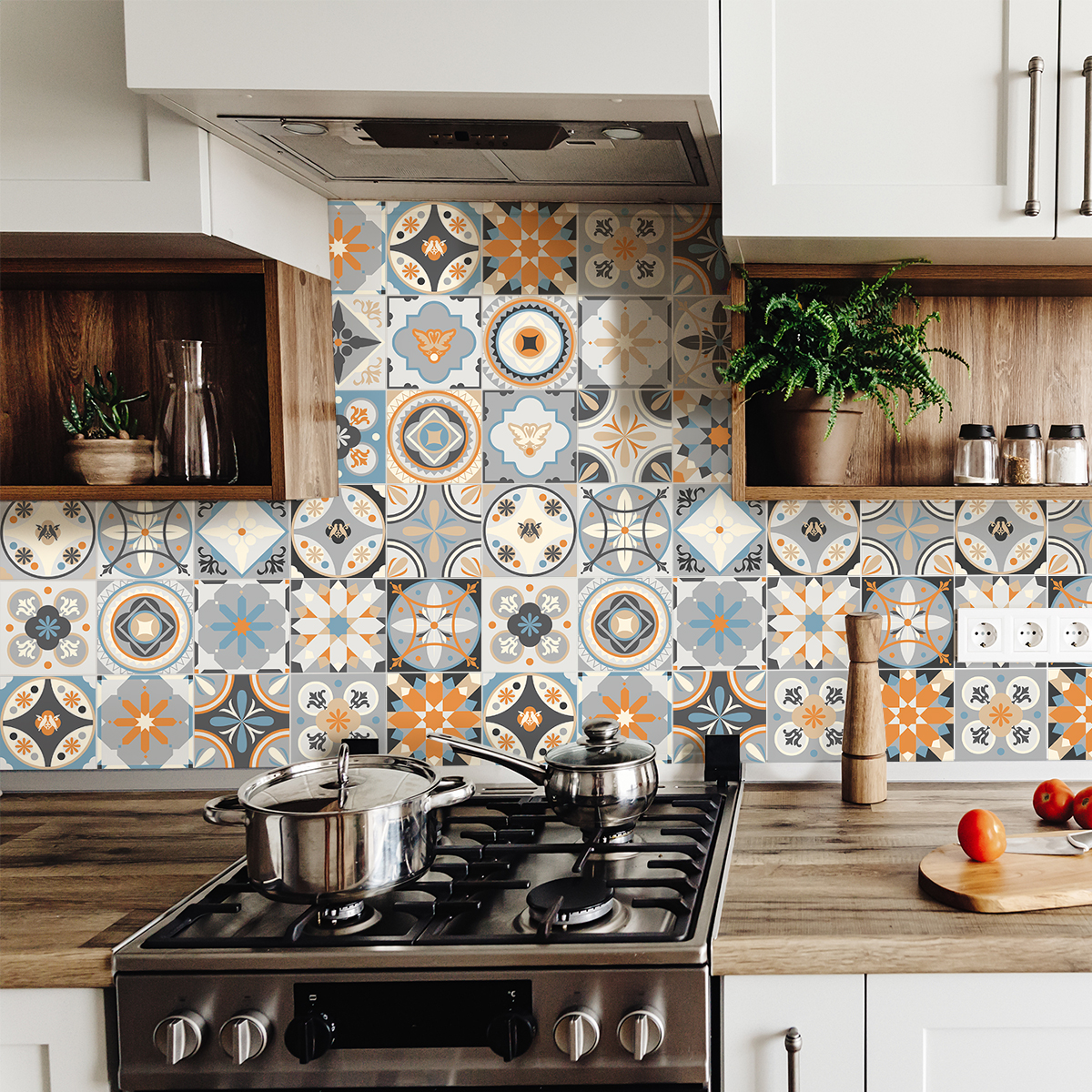 9 vinilos azulejos lonareno - adhesivo de pared - revestimiento sticker mural decorativo - 9stickers20x20cm
