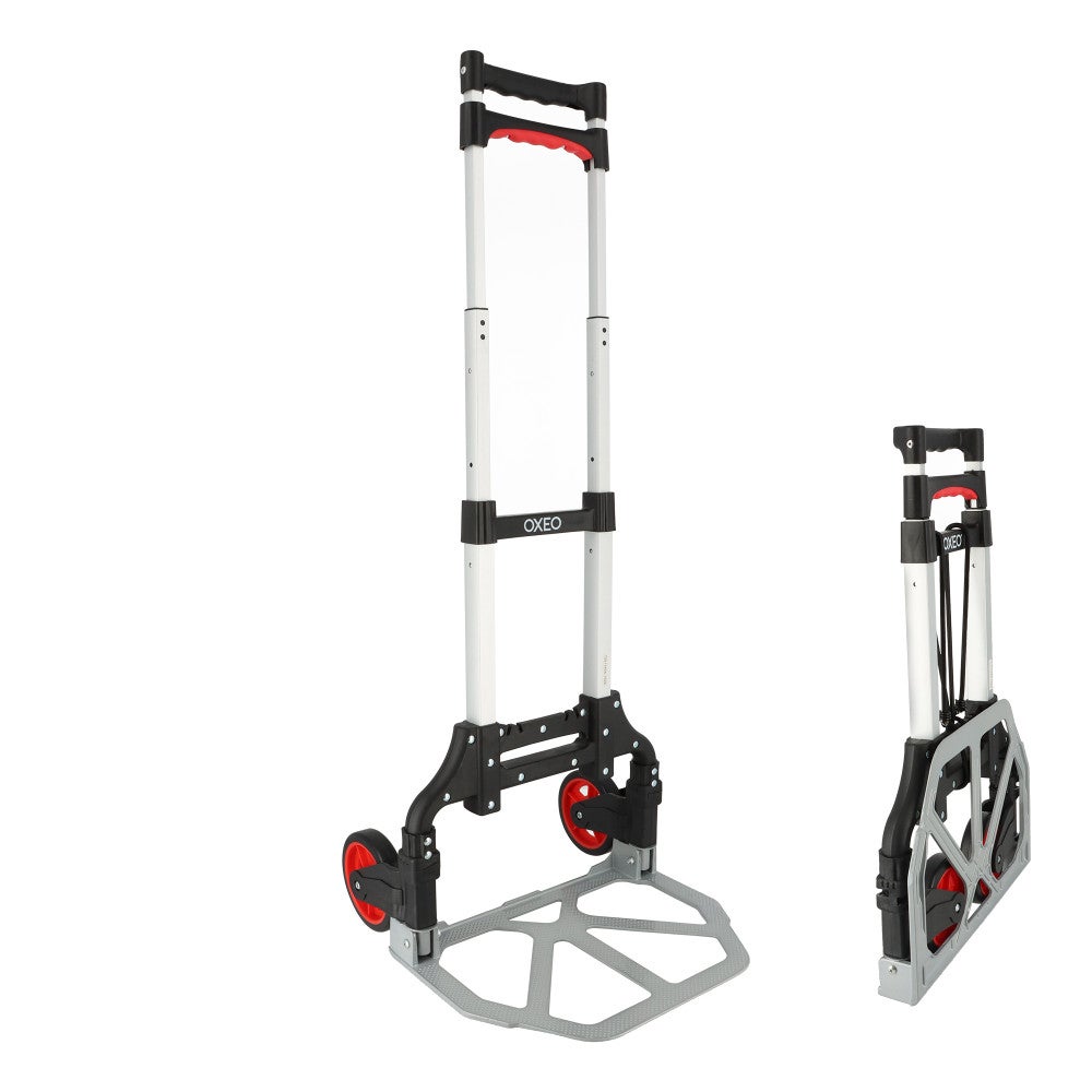 Diable pliable 70kg - Aluminium - Plateau antidérapant 39x23 cm ...