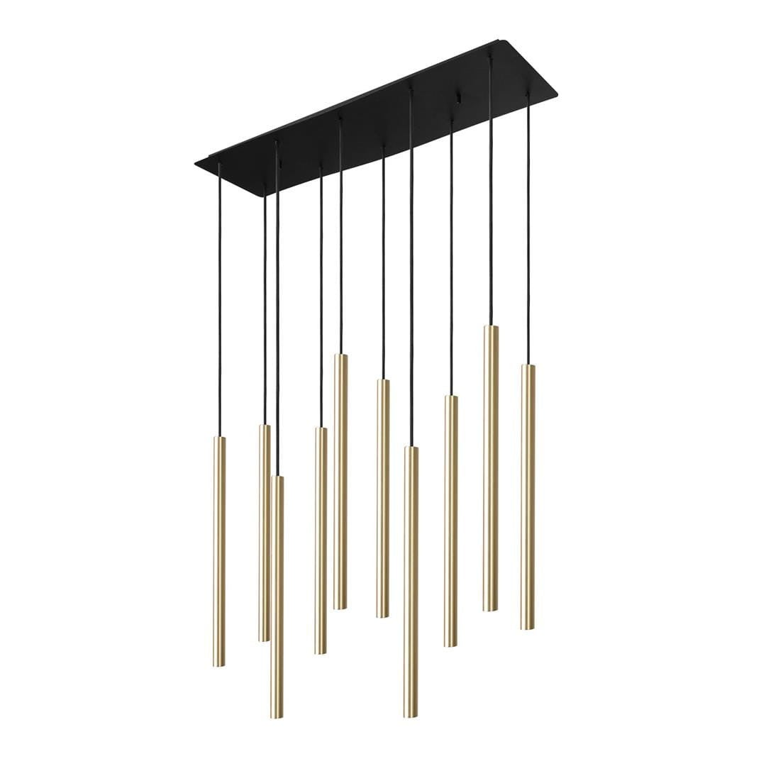 Lampa wisząca Laser mosiądz-czarna 10xG9x10W wym: 130 x 70 x 20 cm mosiądz Nowodvorski Lighting