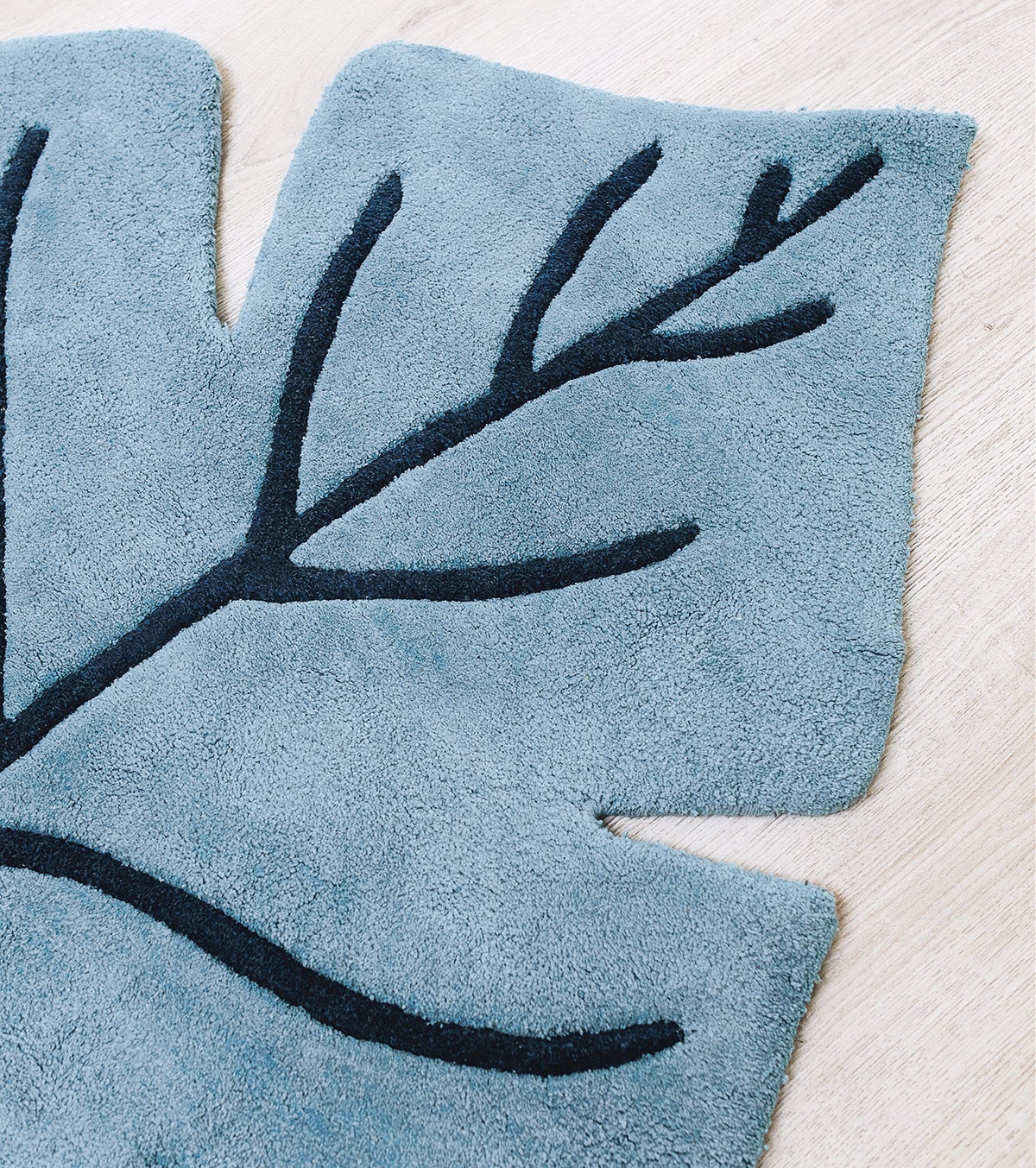 Tappeto in cotone foglia monstera 105x150 cm, Lilipinso - 5