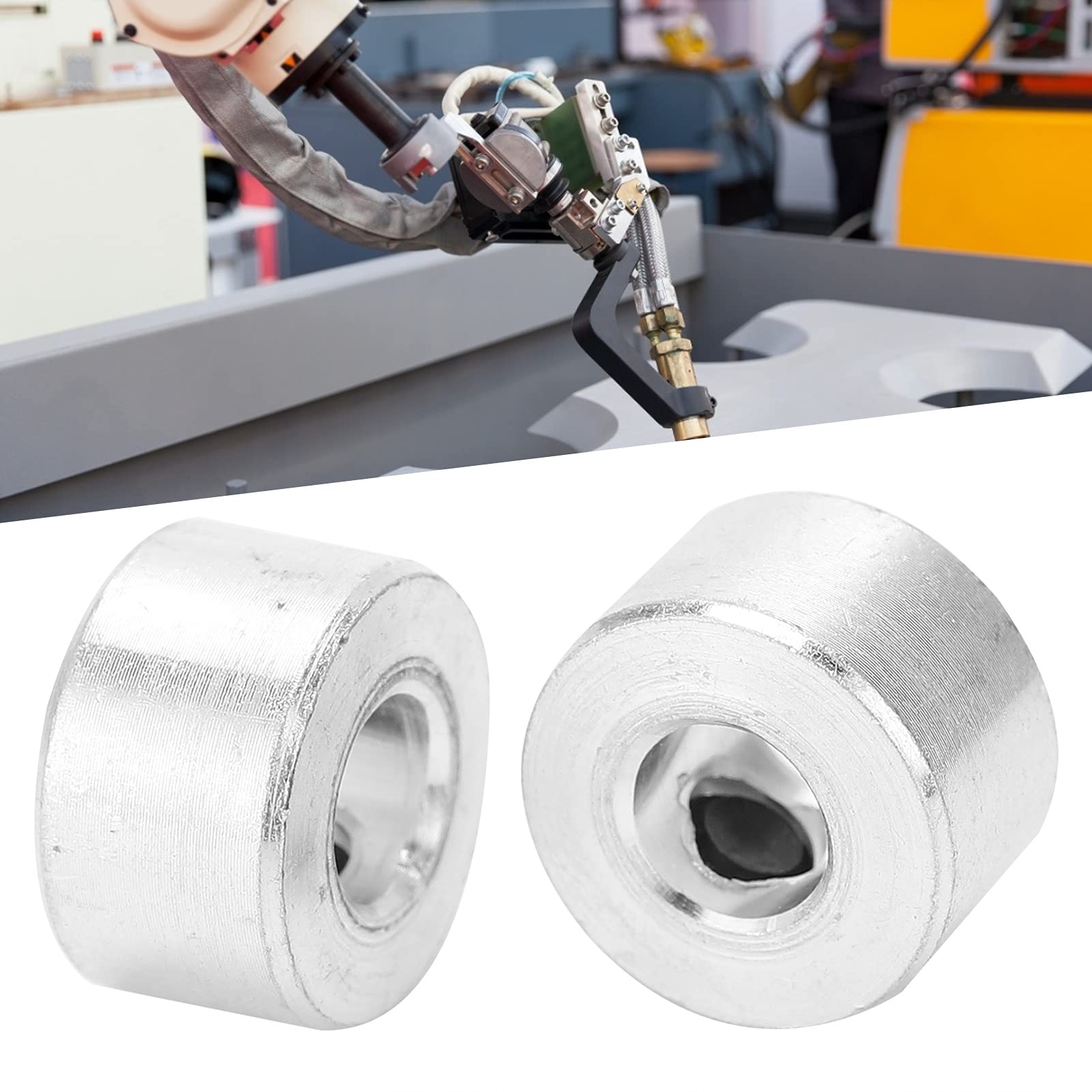 8 Anelli Di Regolazione Zincati M6 Per Carrelli - Diametro 20mm, Con Viti A Brugola - Foto 9