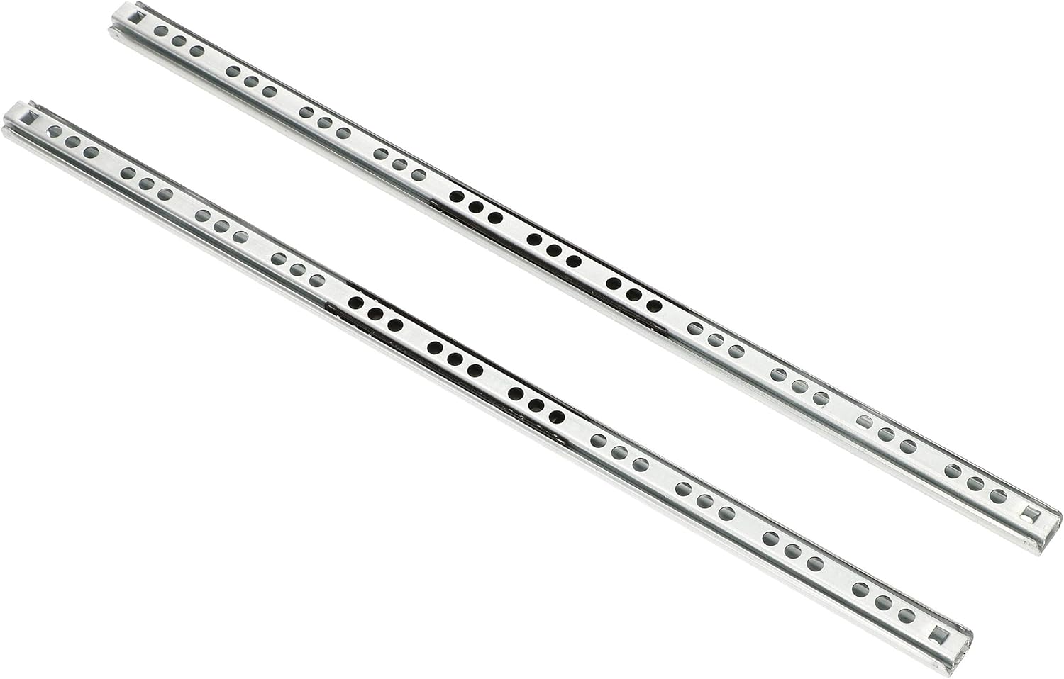2 sztuki, prowadnice ciche, prowadnice do szuflad, teleskopowe prowadnice kulkowe z tłumieniem (374 mm)