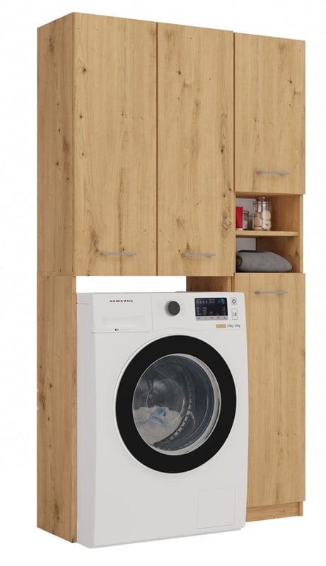 Zestaw Łazienkowy Topeshop Marpol DD Szafka Dąb Artisan 30x96x180 cm 1 szt.