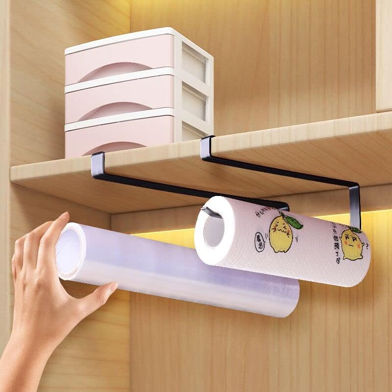 Uchwyt na ręczniki papierowe, 2 szt. uchwytów na rolki papieru bez wiercenia, 27 cm uchwyt na ręczniki papierowe bez wiercenia, uchwyt kuchenny na rol