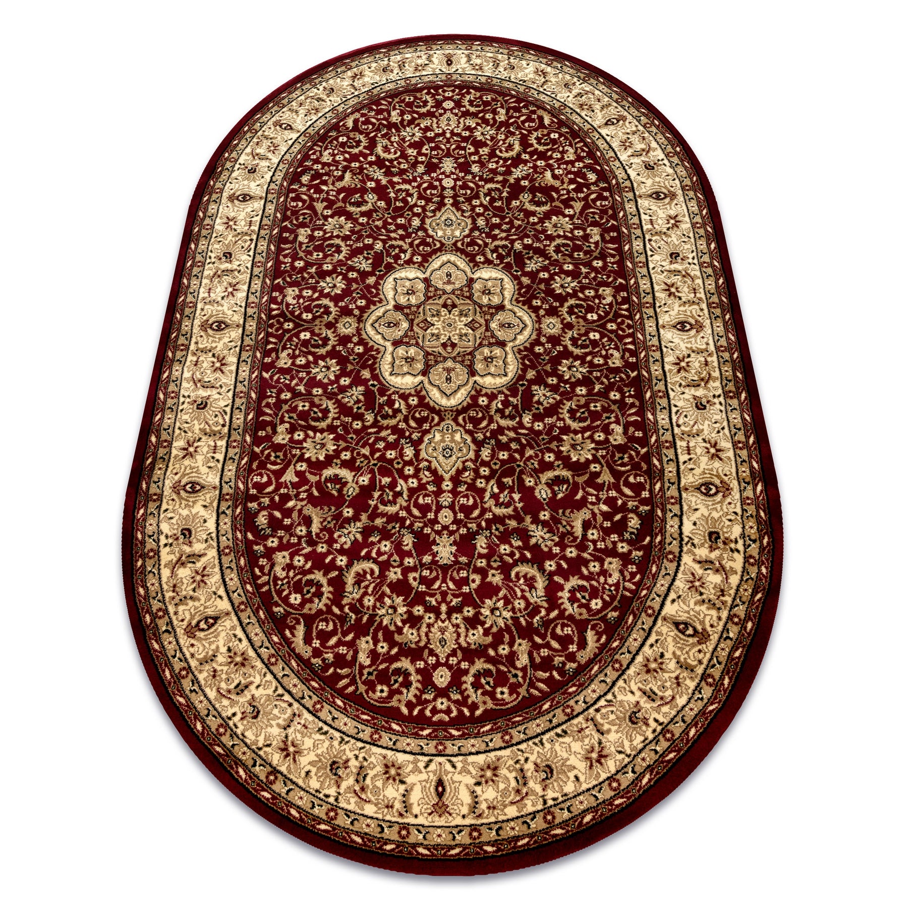 Dywan ROYAL ADR owal wzór 521 bordo 150x250 cm