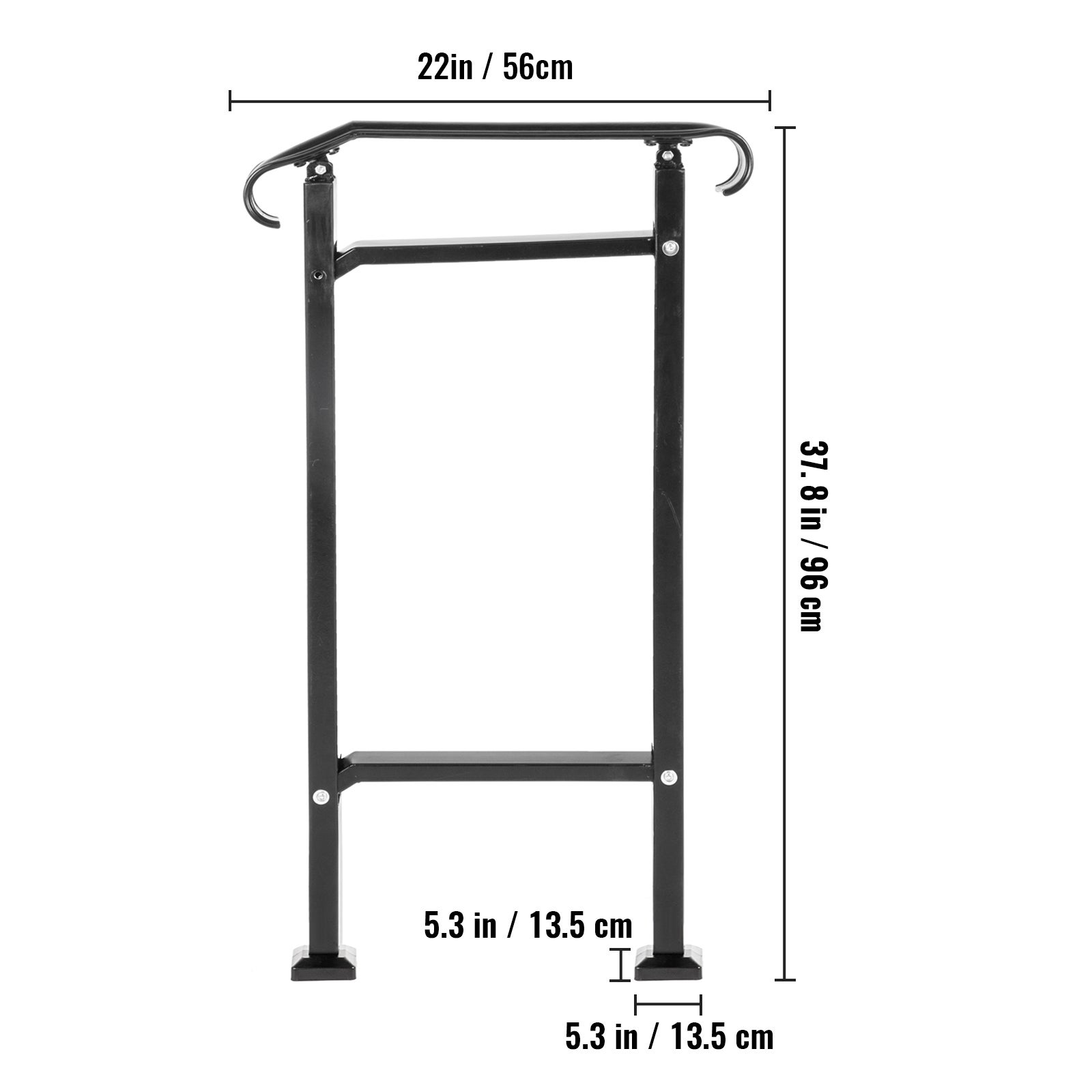 Main courante fer forgé,rampe réglable SucceBuy 1-2 marches,main courante noire pour véranda,kit d'installation pour escaliers béton ou bois. - 2