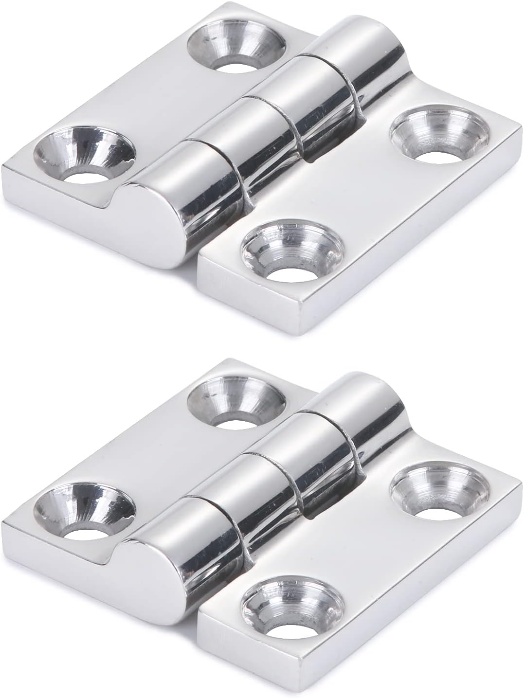 2 Pezzi Cerniere Per Porte In Acciaio Inox 132 Mm – Apertura 360° Con Bandiera, Resistenti Alla Ruggine
