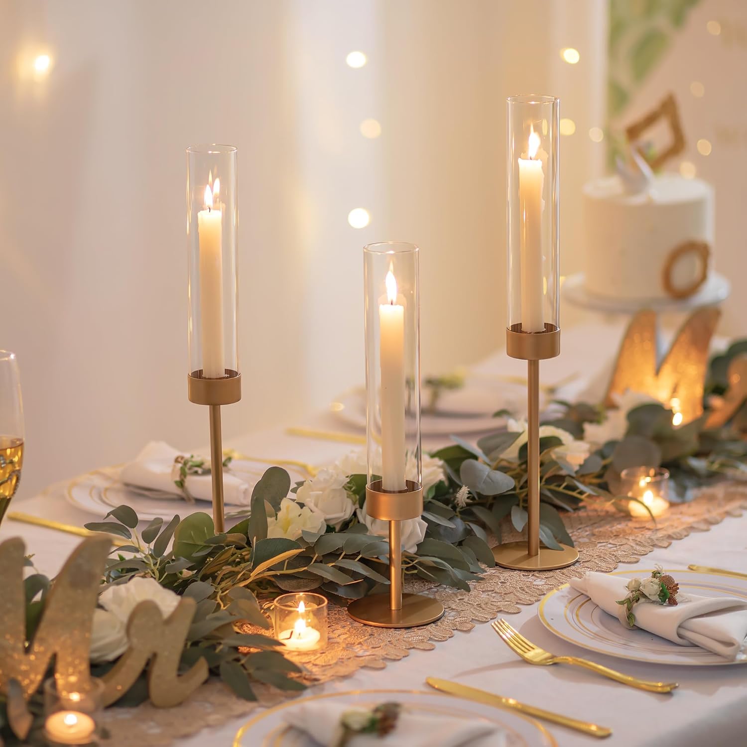 Vasi Confezione Da 48 Vasi Cilindrici In Vetro Trasparente Vaso Fiori, Portacandele Galleggiante Matrimoni, Centrotavola, Decorazioni La Casa Da 58,34 € | DHgate