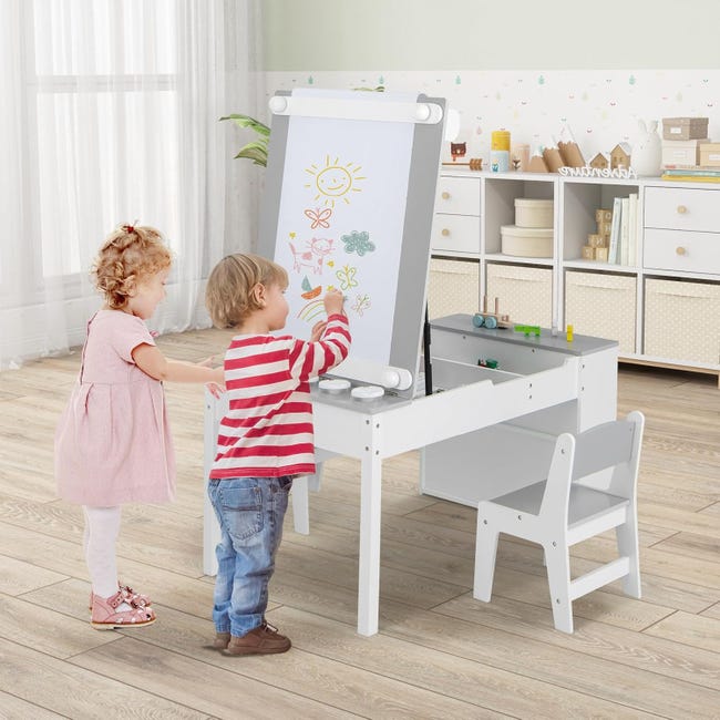 Ensemble de Table et Chaises pour Enfants Table et 2 Chaises en Plastique pour Activites etude Ensemble de Table et Chaises pour Enfants Table et 2 Chaises en Plastique pour Activites etude