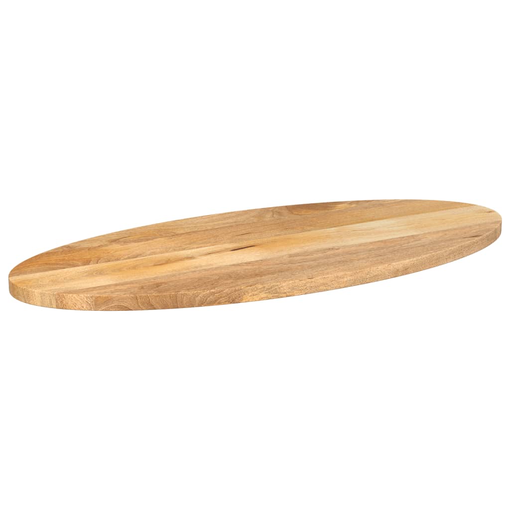 Plateau De Table Dessus de table Dessus de bureau 120x50x3,8 cm ovale bois massif de