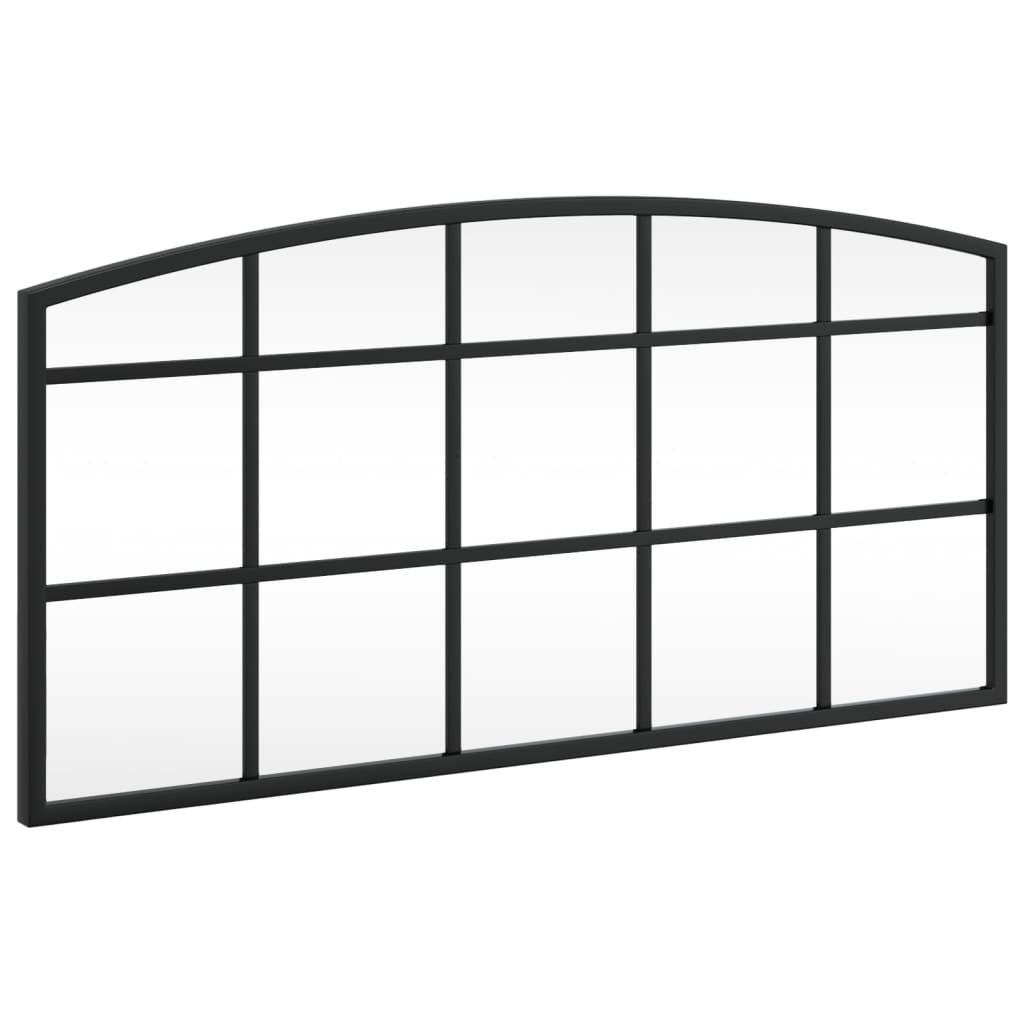 Miroir mural noir 60x30 cm arche fer - 8