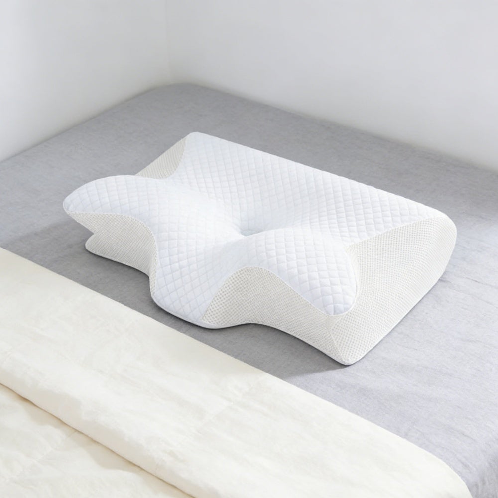 Oreiller Ergonomique Cervical,2 en 1 Oreiller Orthopédique à Mémoire de Forme pour la Nuque,Coussin pour Dormir sur Le Côté et sur Le Dos,60x40x12cm - 3