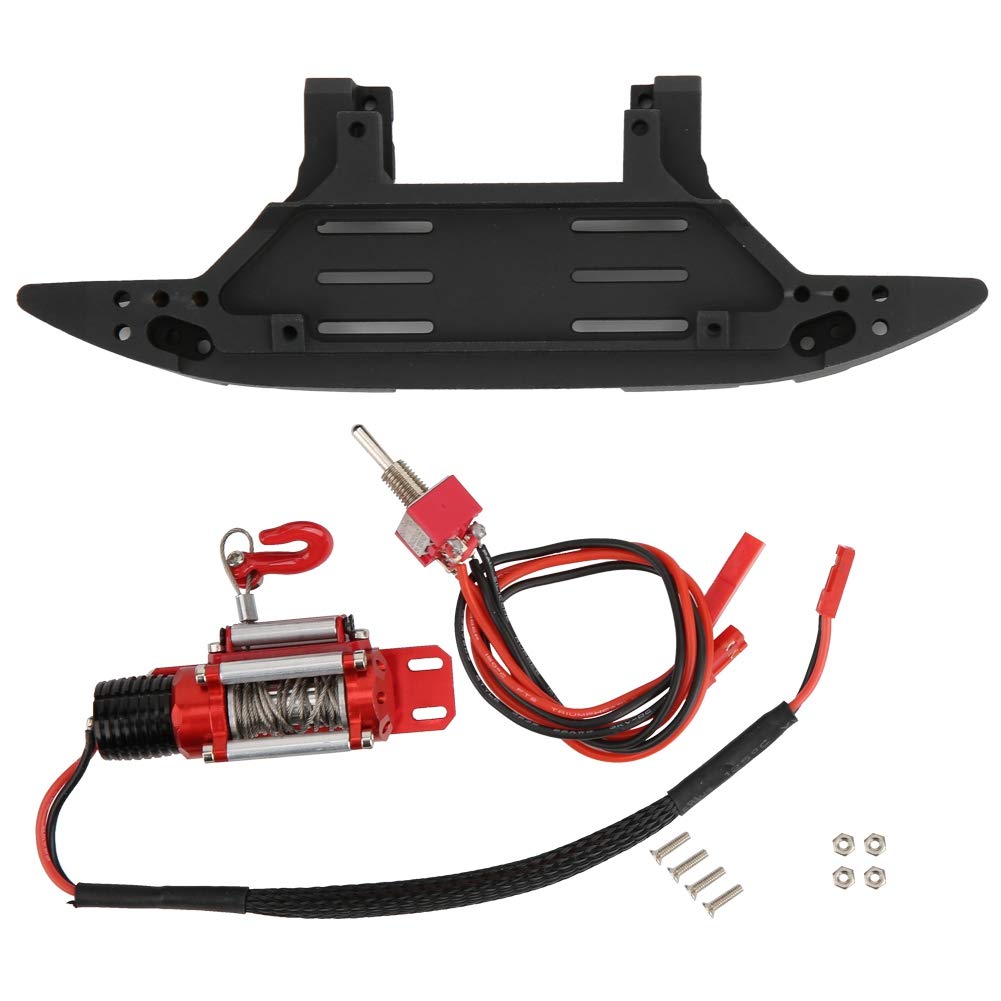 Parachoques Delantero De Metal Con Luz LED Para Axial SCX10 90046 – Accesorio Anticolisión 1/10 RC Con Barras De Luz Y Montantes De Fijación