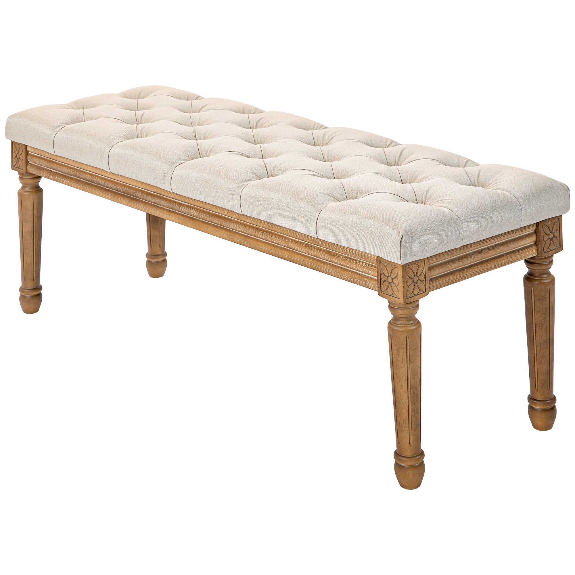 Panca trapuntata LEVITA 40x140 cm oro/marrone