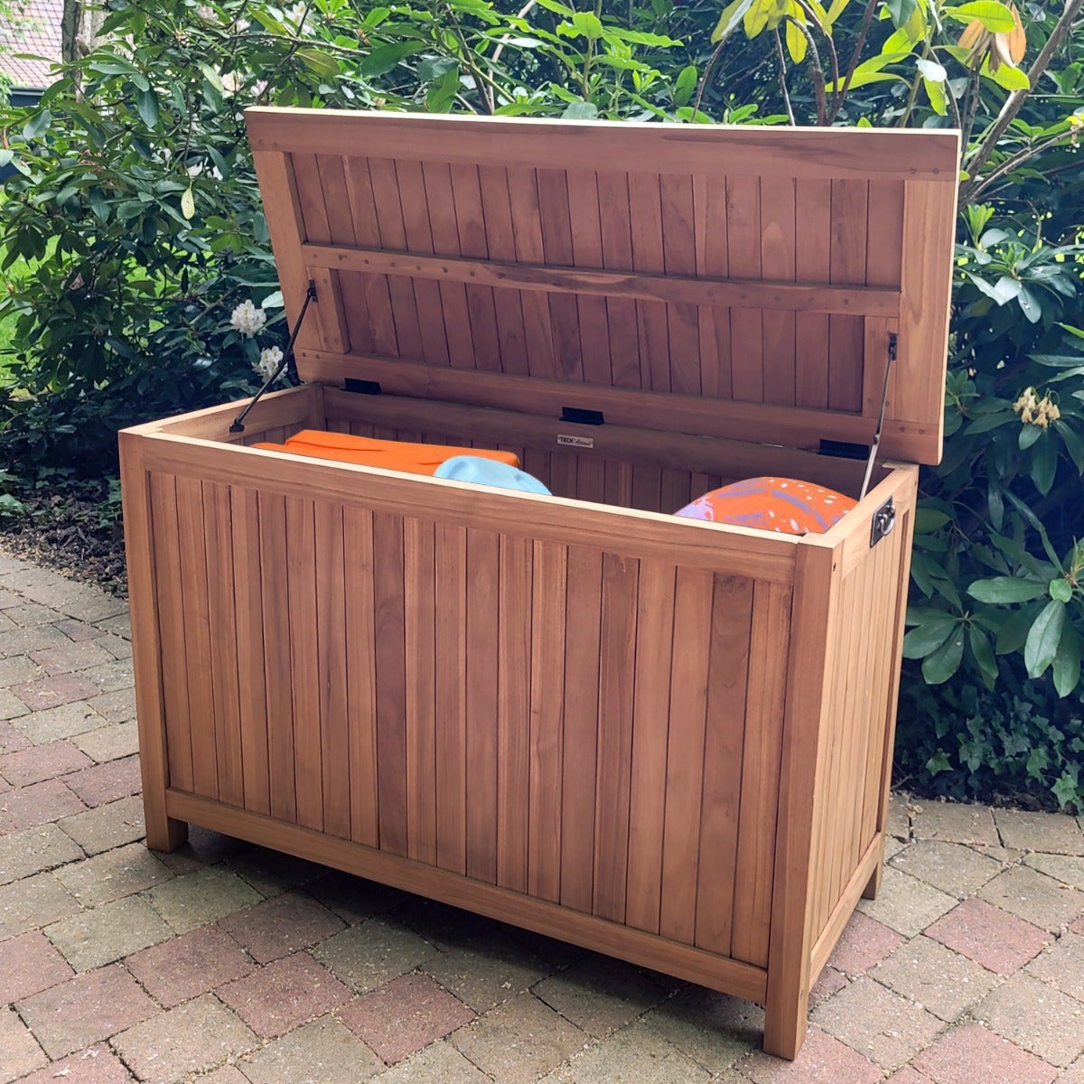 Cassapanca da giardino in teak massiccio Aoba - 3