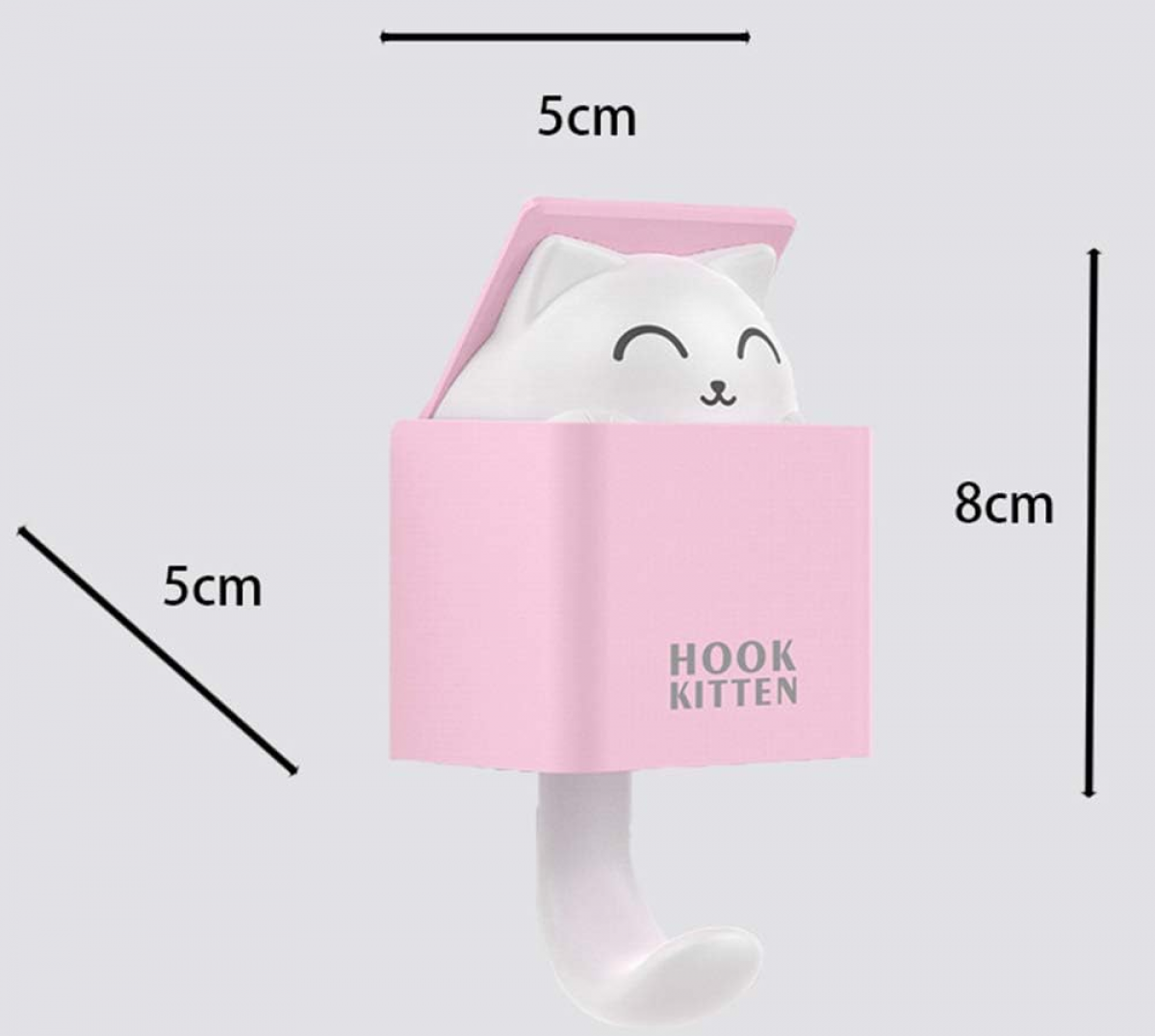 Ganci adesivi resistenti – gancio portachiavi in legno a forma di animale in stile cartone animato, gancio da parete per cappotti, accappatoi, asciugamani, cappello