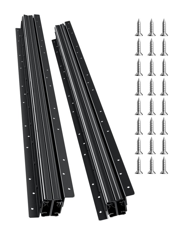 Glissières de Tiroir sous Escalier,VEVOR 800 mm,Coulisses Tiroir à Roulement à Billes à Extension Complète,Capacité Charge 117 kg,Rails d'Armoire