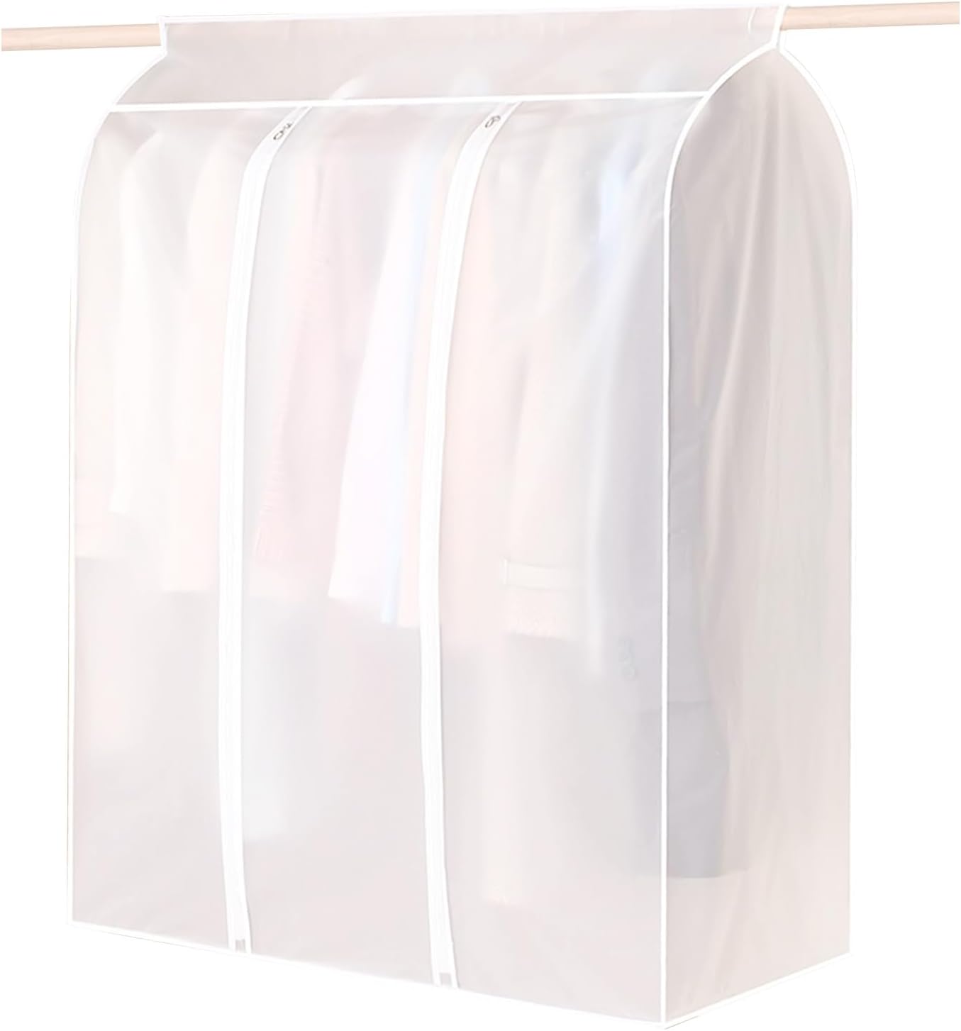 Pokrowiec ochronny na ubranie z zamkiem błyskawicznym - 90 x 100 x 50 cm - Większy i grubszy, odporny na wilgoć i kurz