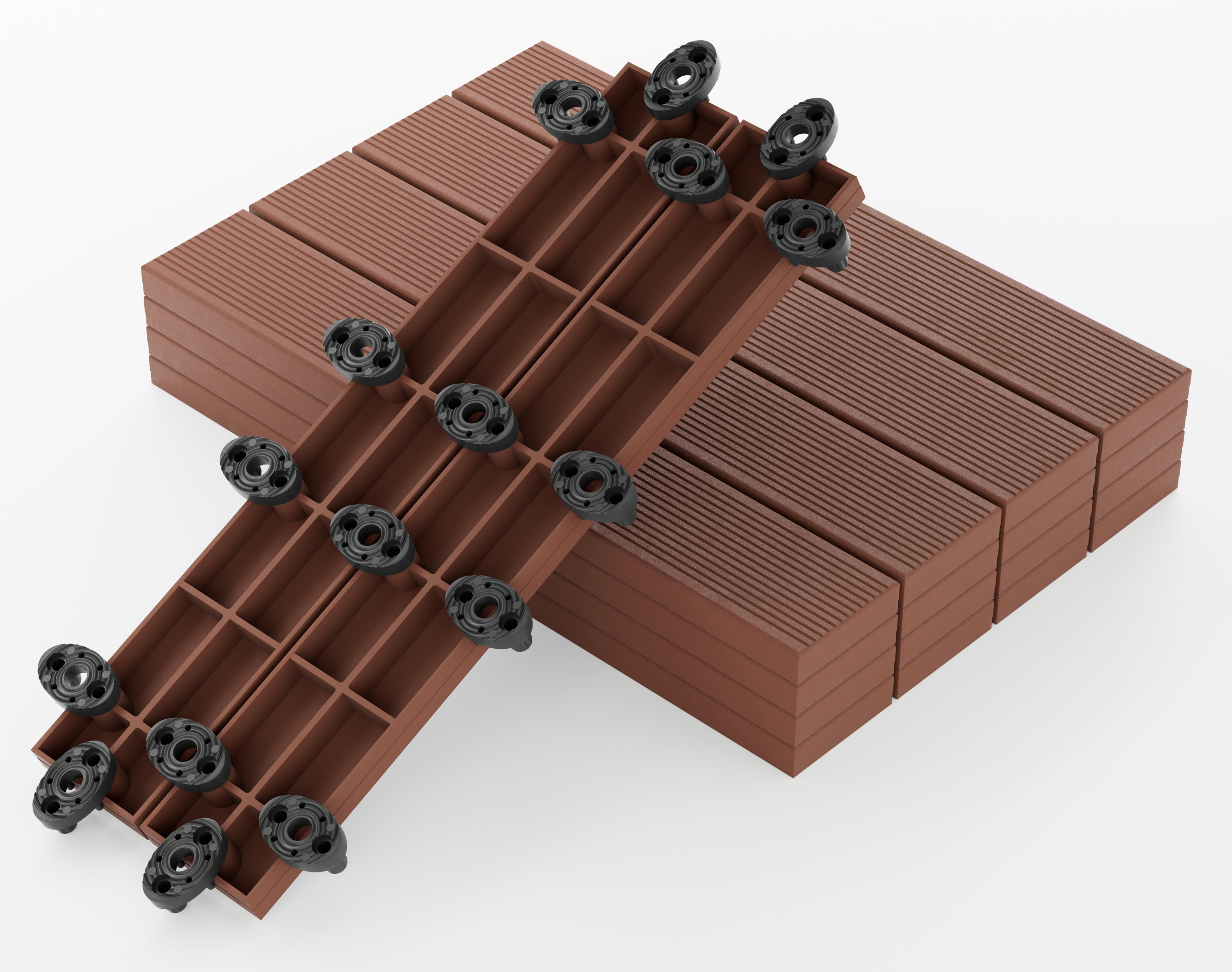 Deska Tarasowa Kompozytowa WPC Kasztan C6 50x8x2,1 cm GUMI - 16szt.