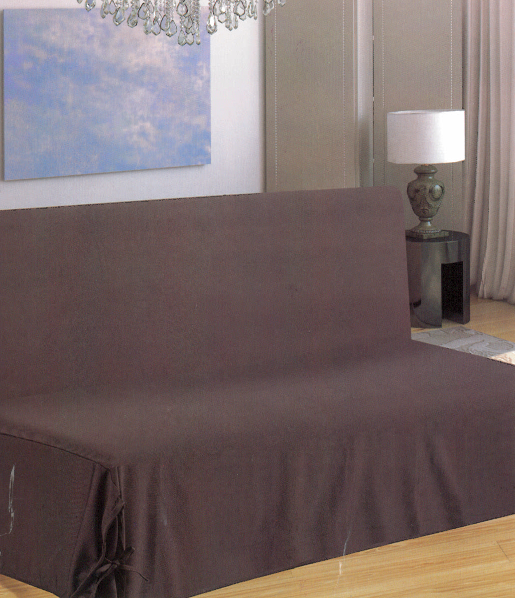 Housse De Clic-clac KGS 140x200cm - 100% Coton, Couleur Canard, à Nouettes