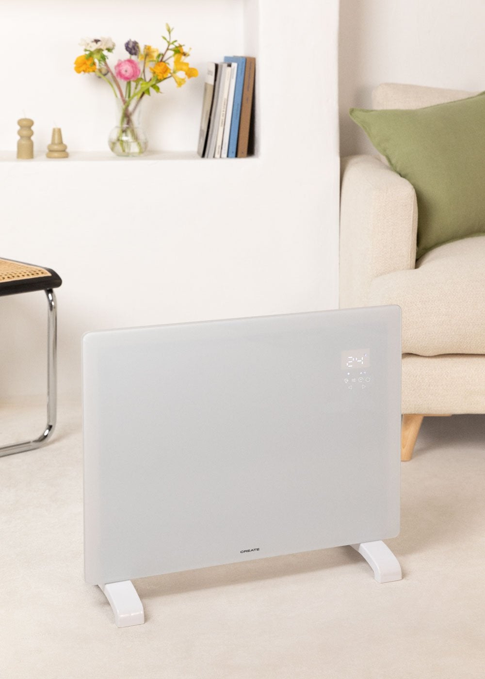 CREATE - WARM CRYSTAL 1500W - Convector eléctrico de cristal con WiFi - 2