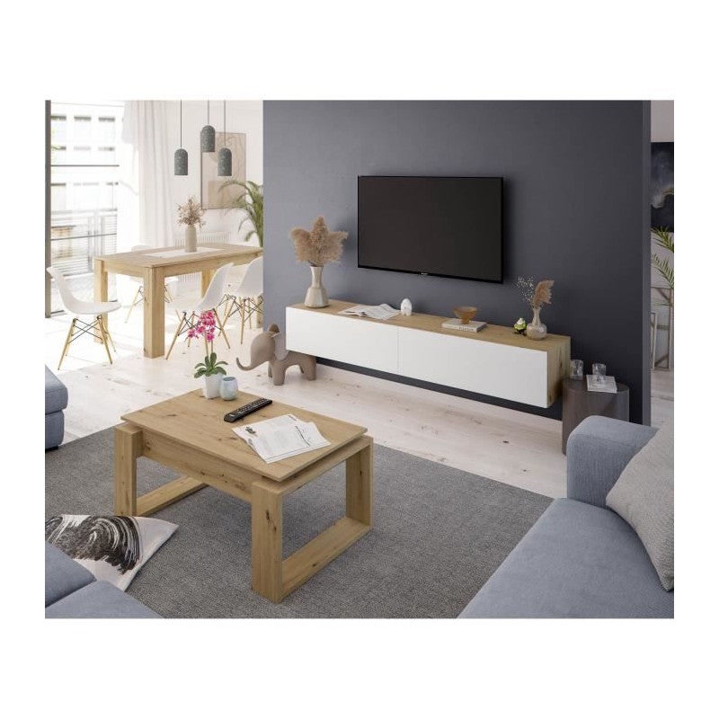 Tavolino Urban - Rovere Nodi 45 A X 105 AN X 55 P - 6