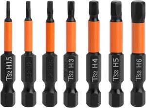 Set 7 Chiavi Esagonali A Brugola Integy Con Custodia Maniglia 20 Mm